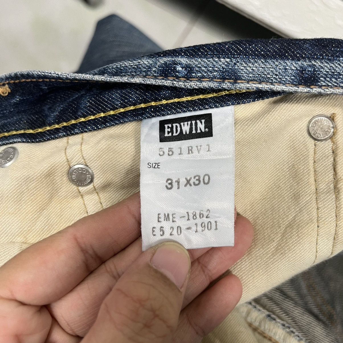 Japanese Brand Vintage Edwin Lot 503 Flare Denim Size 34" / US 12 / IT 48 - 21 Thumbnail