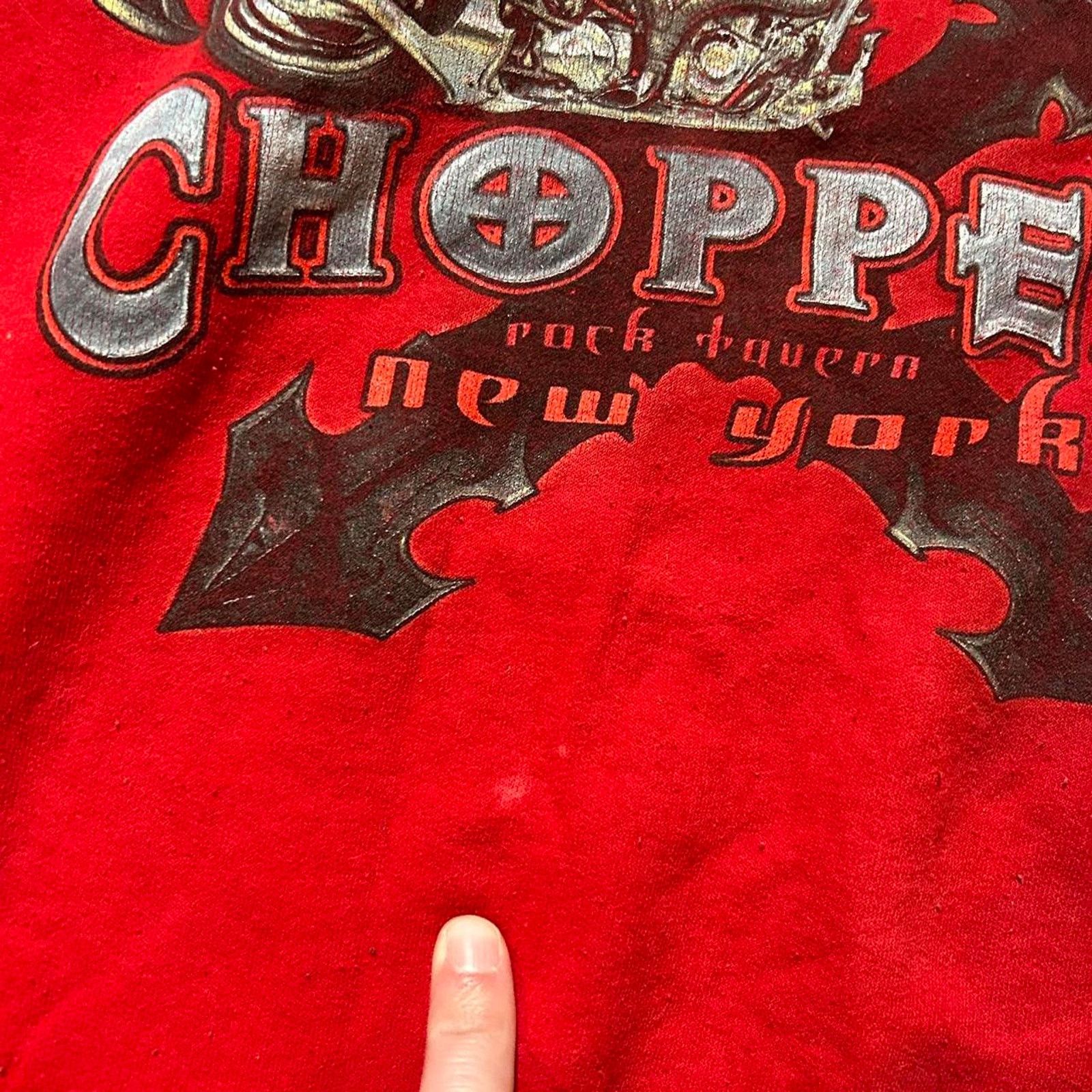 West Coast Choppers Y2k red crewneck sweater orange Size US XL / EU 56 / 4 - 4 Thumbnail