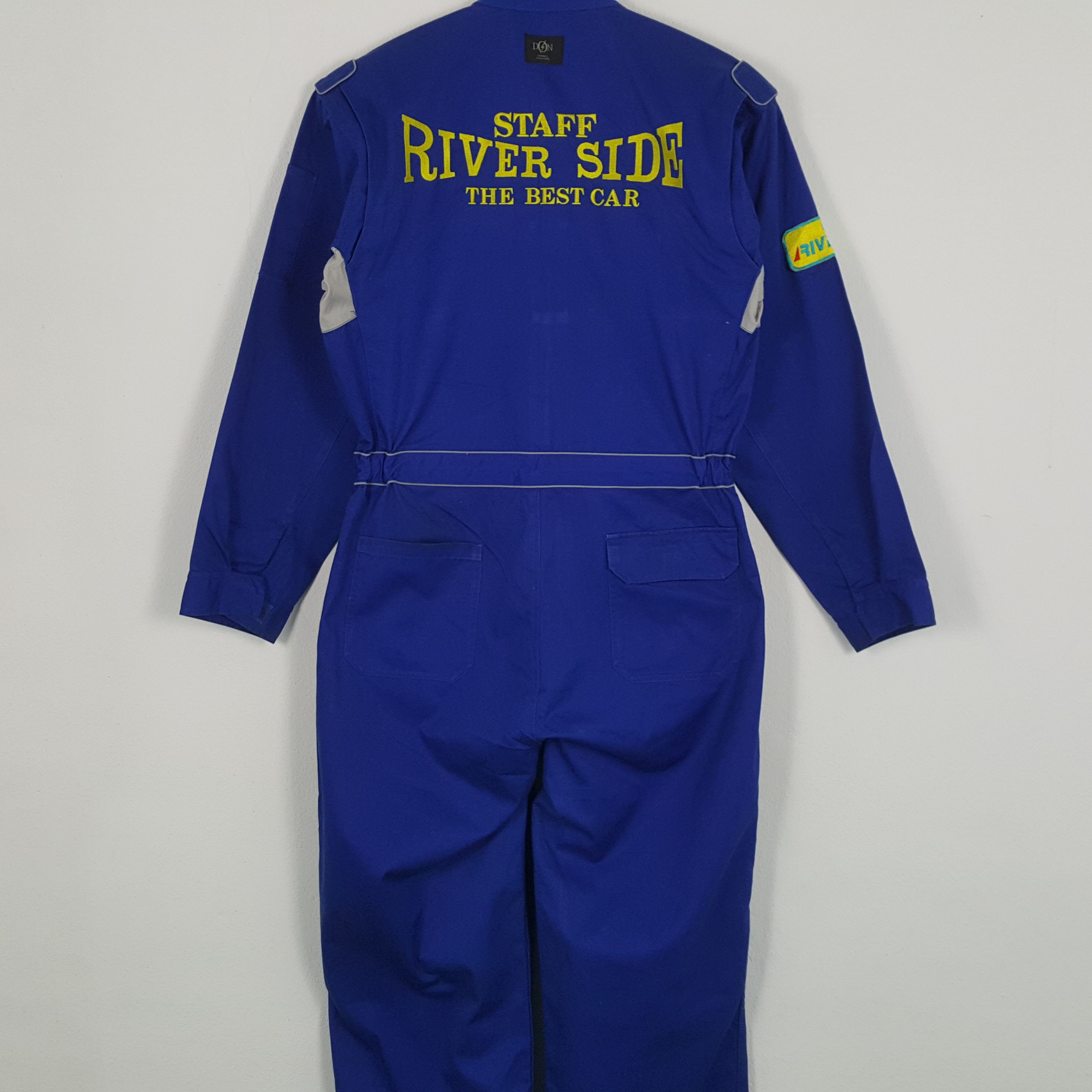 Vintage RIVER SIDE STAFF Workwear Style Coverall Jacket Size US L / EU 52-54 / 3 - 2 Thumbnail