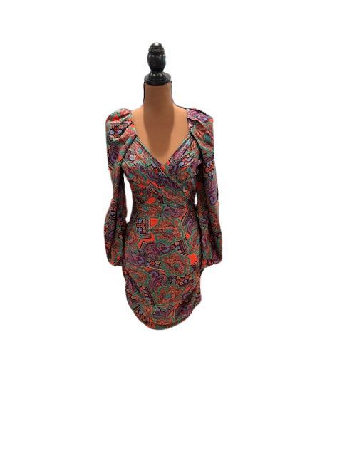 Veronica Beard Veronica Beard Bellino Paisley Long Sleeve Silk Blend Dress Size XS / US 0-2 / IT 36-38 - 1 Thumbnail