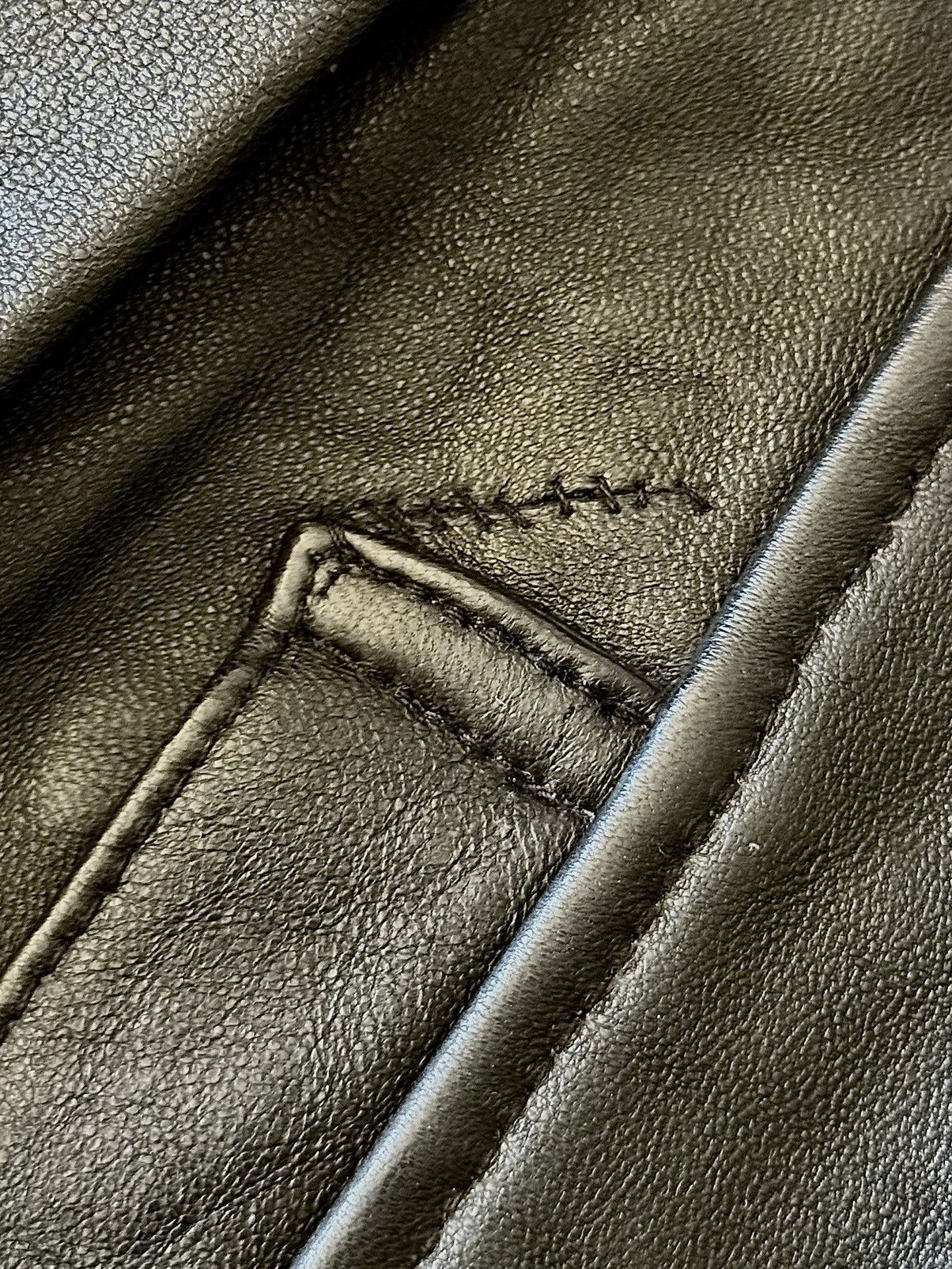 Balenciaga Balenciaga - 1997 - Nicolas Ghesquière-Zip Up Leather Jacket Size US L / EU 52-54 / 3 - 22 Thumbnail