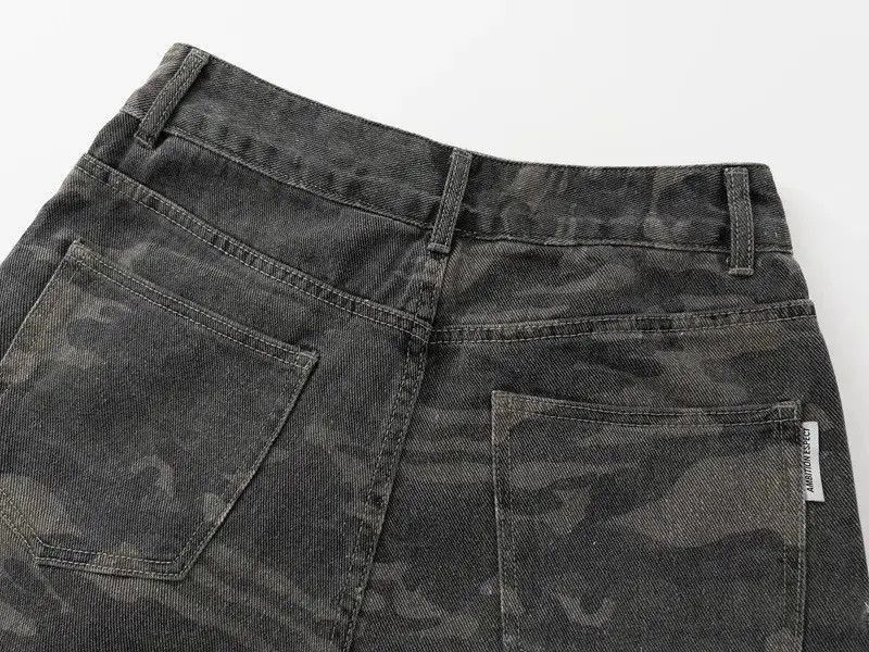 Japanese Brand Men Cargo Camouflage Pockets Denim Pants Size US 32 / EU 48 - 6 Thumbnail