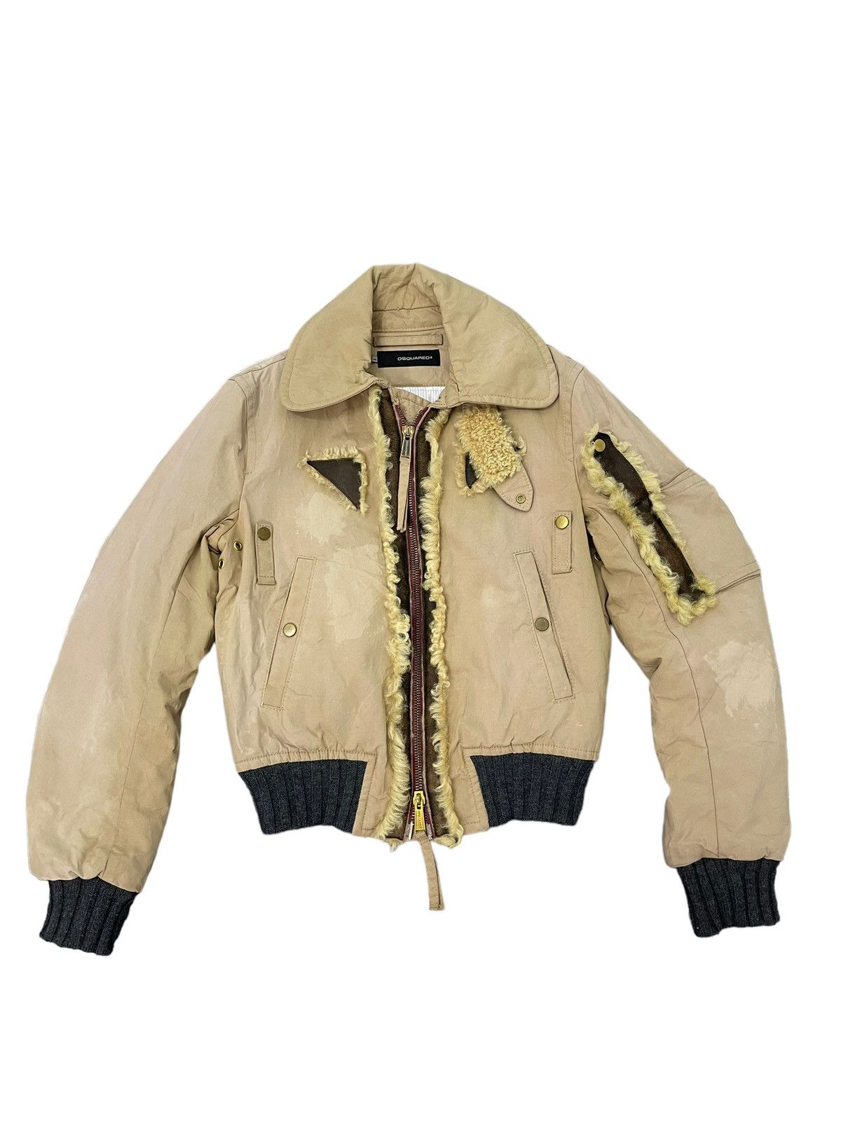 Dsquared2 Bomber Style Dsquared2 Italy Waxed Shearling Parts Slim 5🟩4 Size US M / EU 48-50 / 2 - 1 Thumbnail