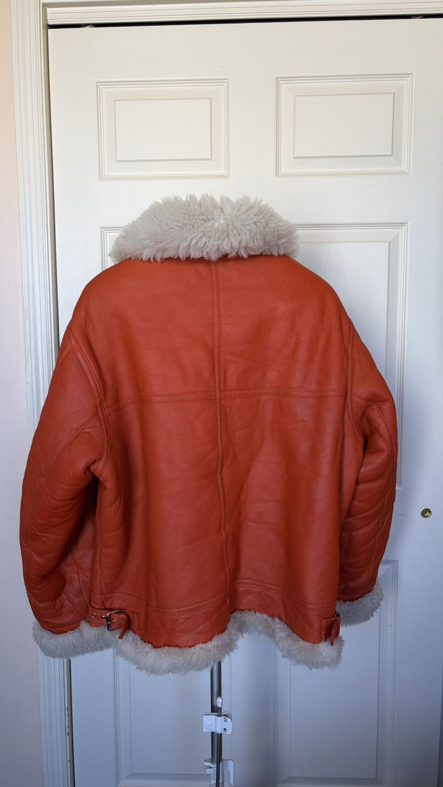 Opening Ceremony Opening Ceremony Orange Shearling Leather Flight Jacket L Size US L / EU 52-54 / 3 - 3 Thumbnail