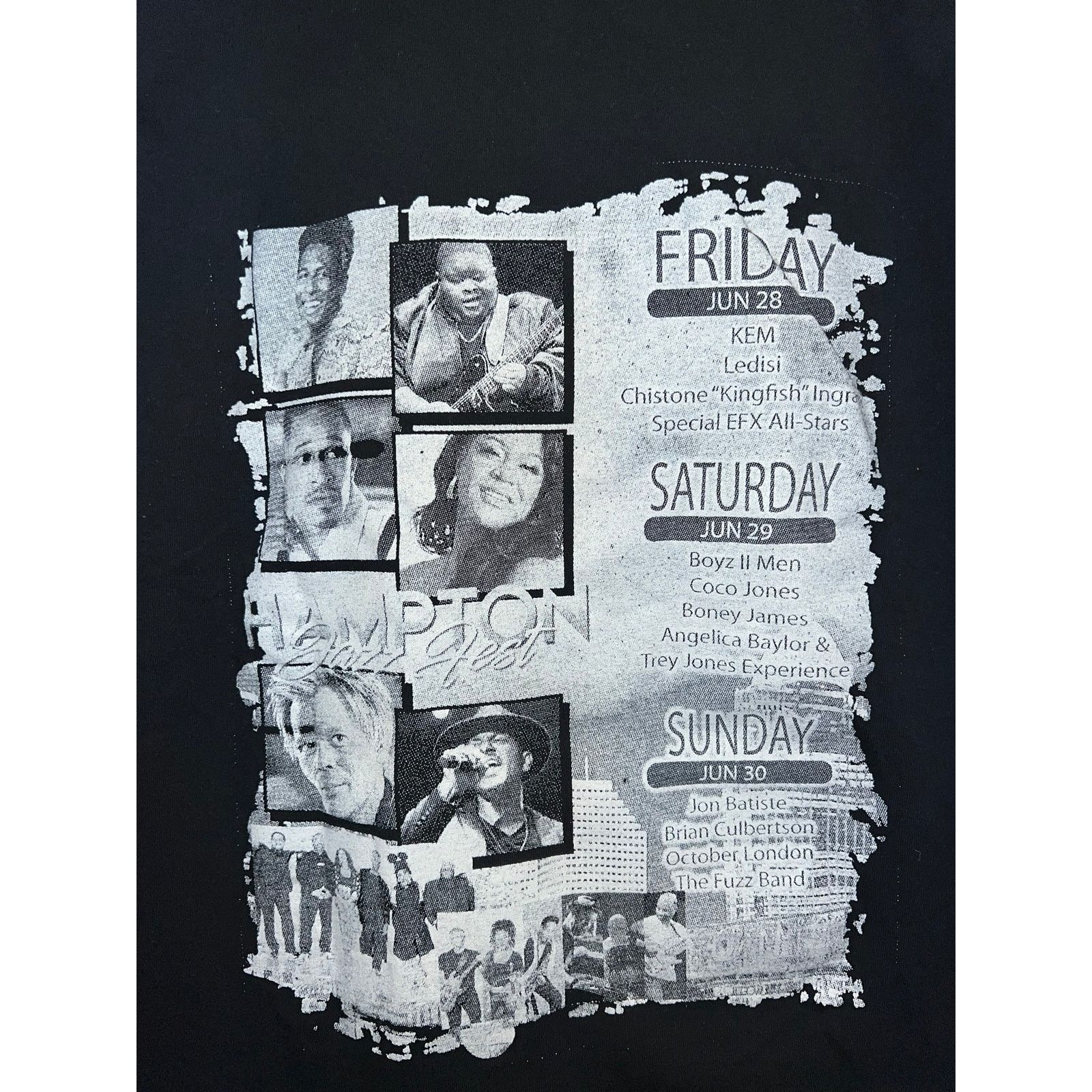 Gildan 2024 Hampton Jazz Fest Shirt Festival Tee Boys II Men 2XL Size US XXL / EU 58 / 5 - 6 Thumbnail