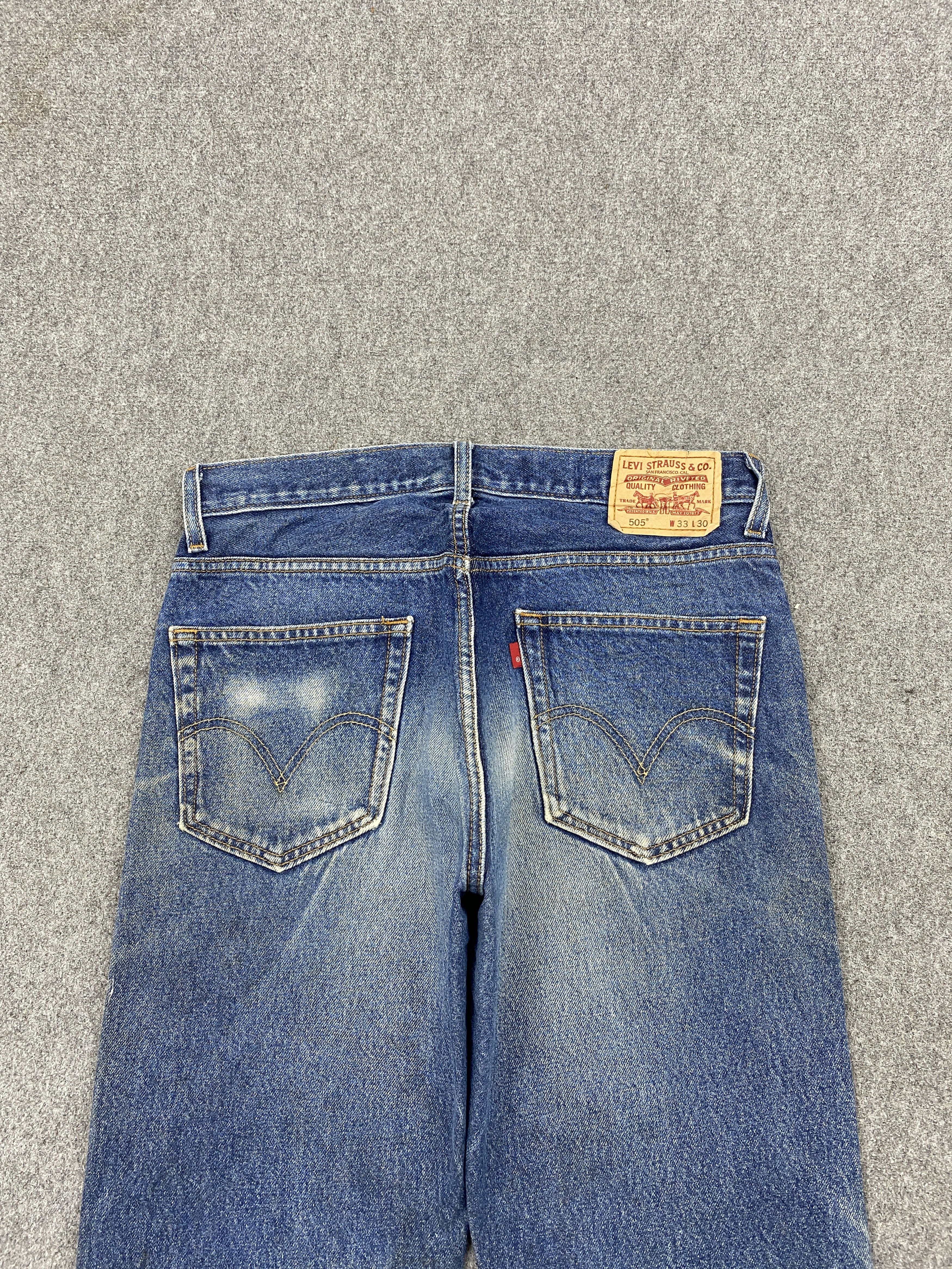 Levi's × Vintage Vintage Levi's 505 Stoned Washed Denim Jeans Size US 33 - 4 Thumbnail