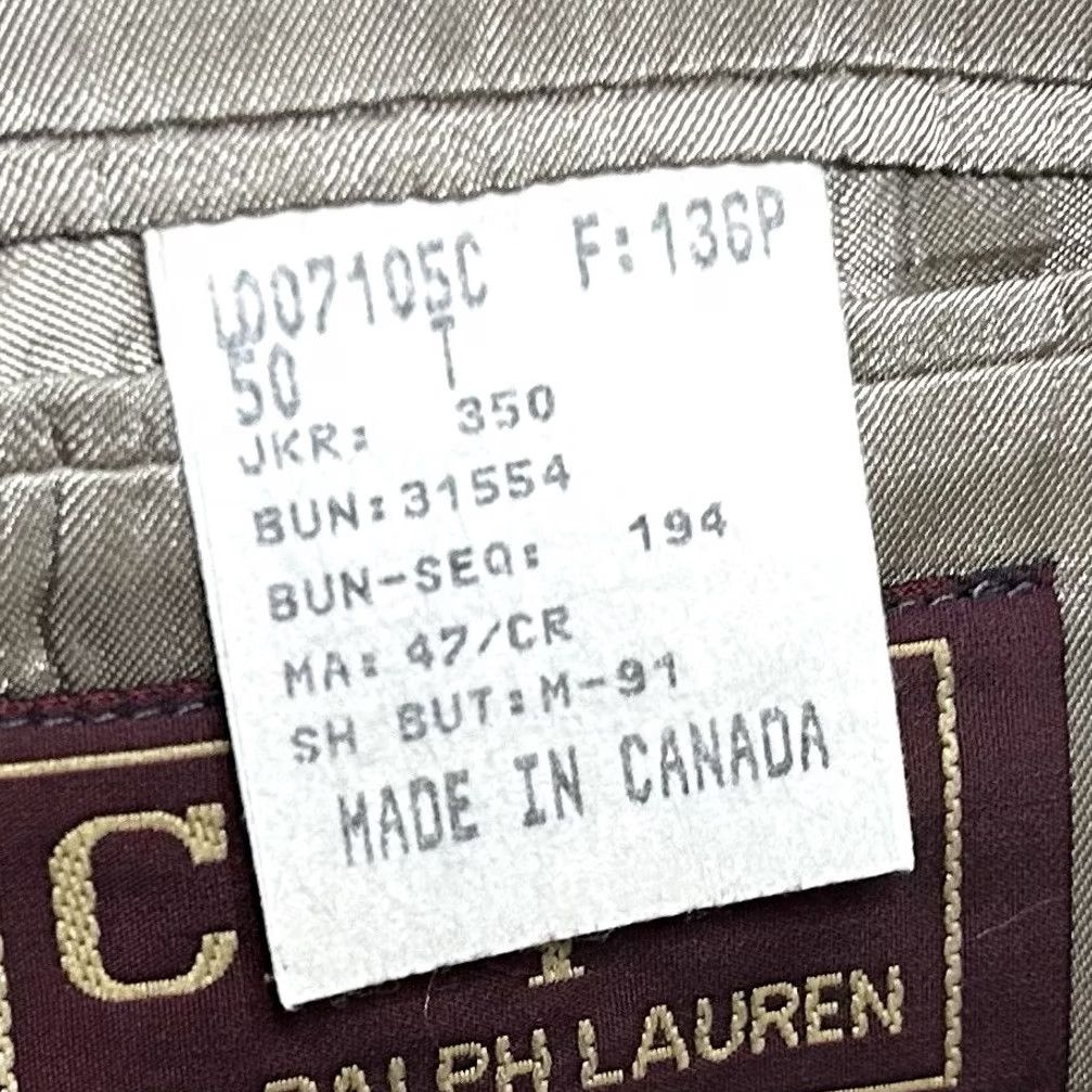 Chaps Chaps Ralph Lauren Sport Coat 50L Wool Beige Plaid Two-Button Lined Vented Men Jacket Coat Size US XS / EU 42 / 0 - 4 Thumbnail