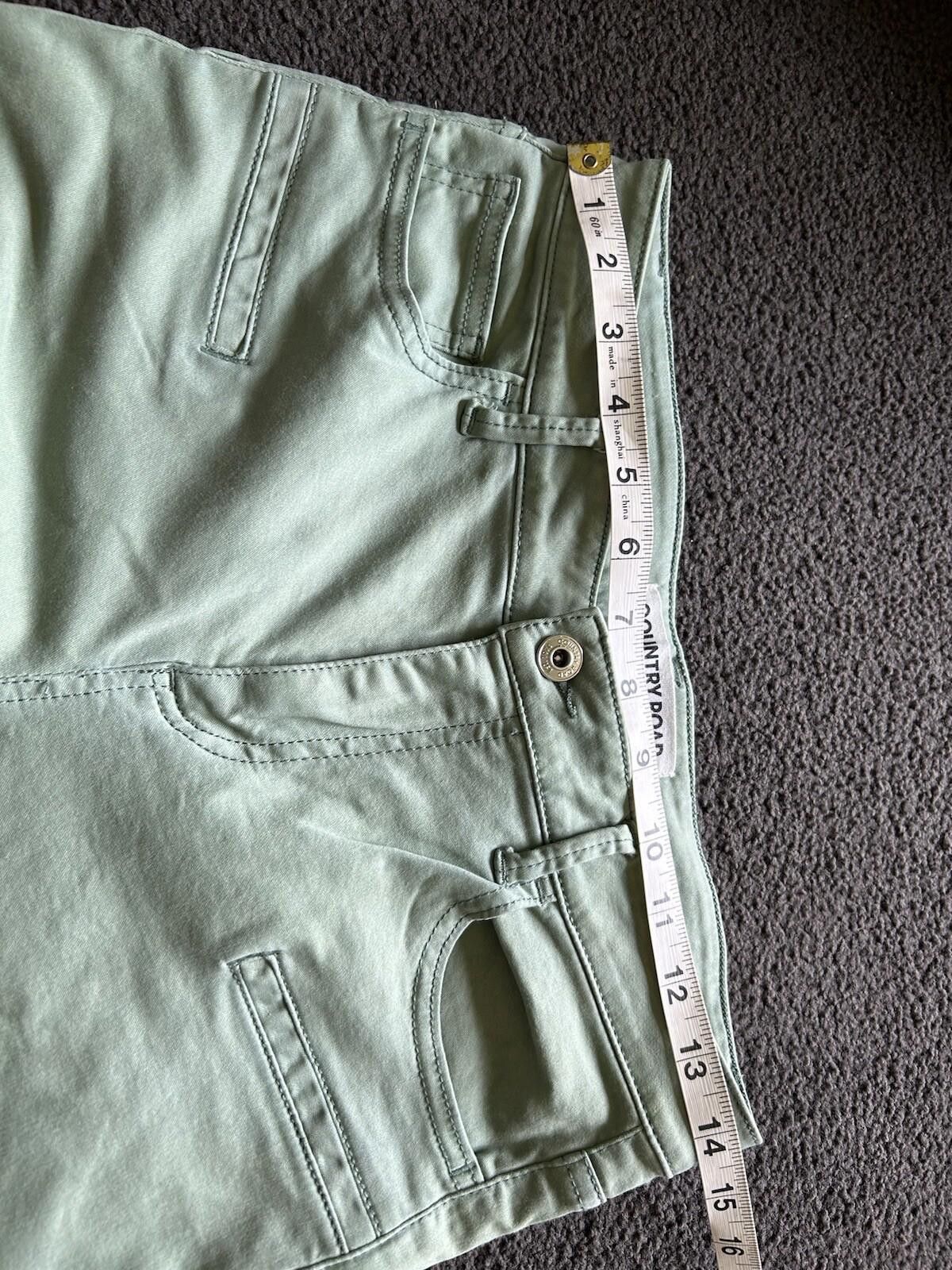 Country Road Country Road Skinny Crop Jeans Green Denim Mid Rise - Sz 9 Size 25" / US 0 / IT 36 - 6 Thumbnail