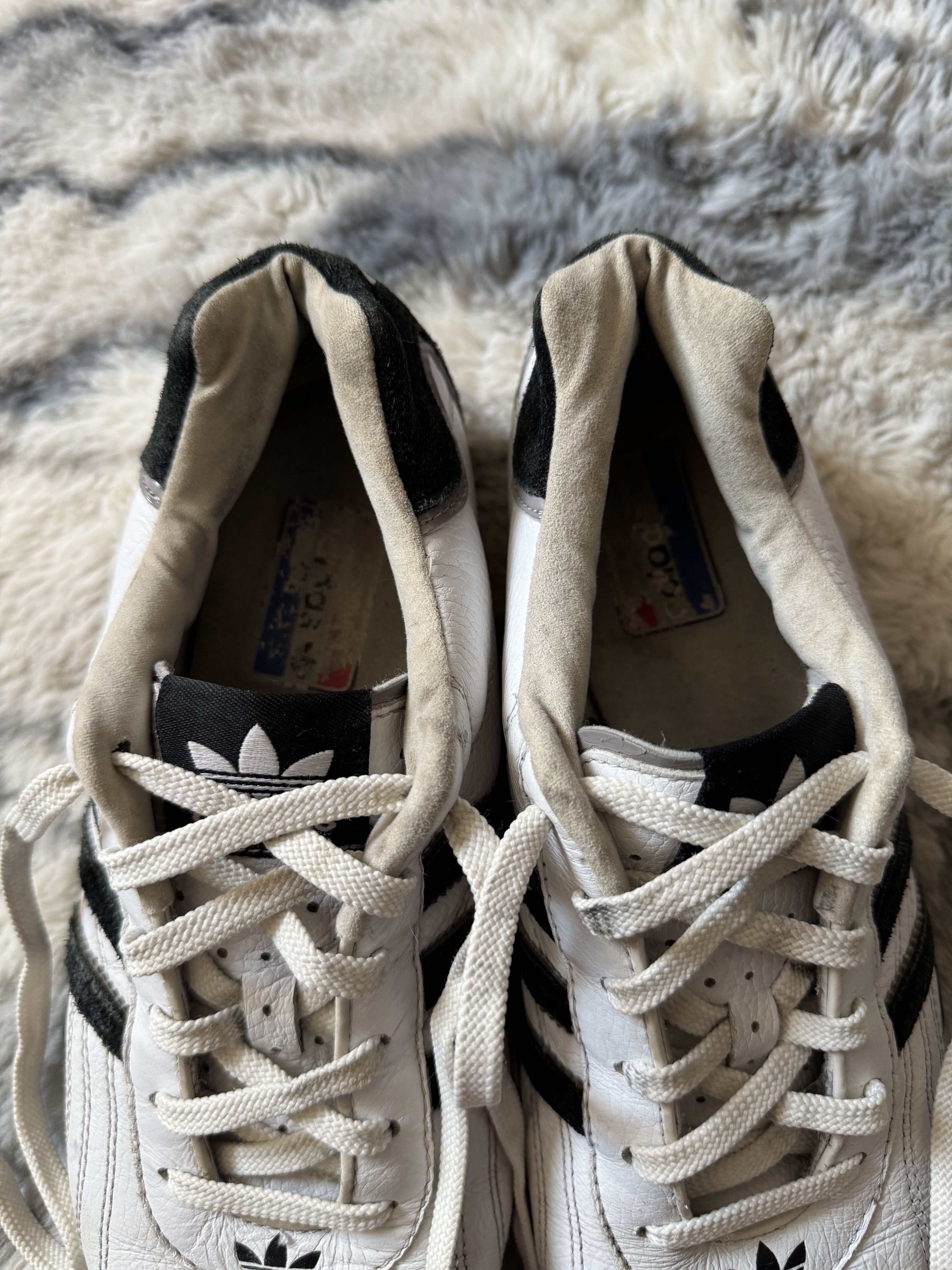 Adidas Vintage Y2K Adidas Goodyear White Leather Sneakers Size US 8.5 / EU 41-42 - 7 Thumbnail