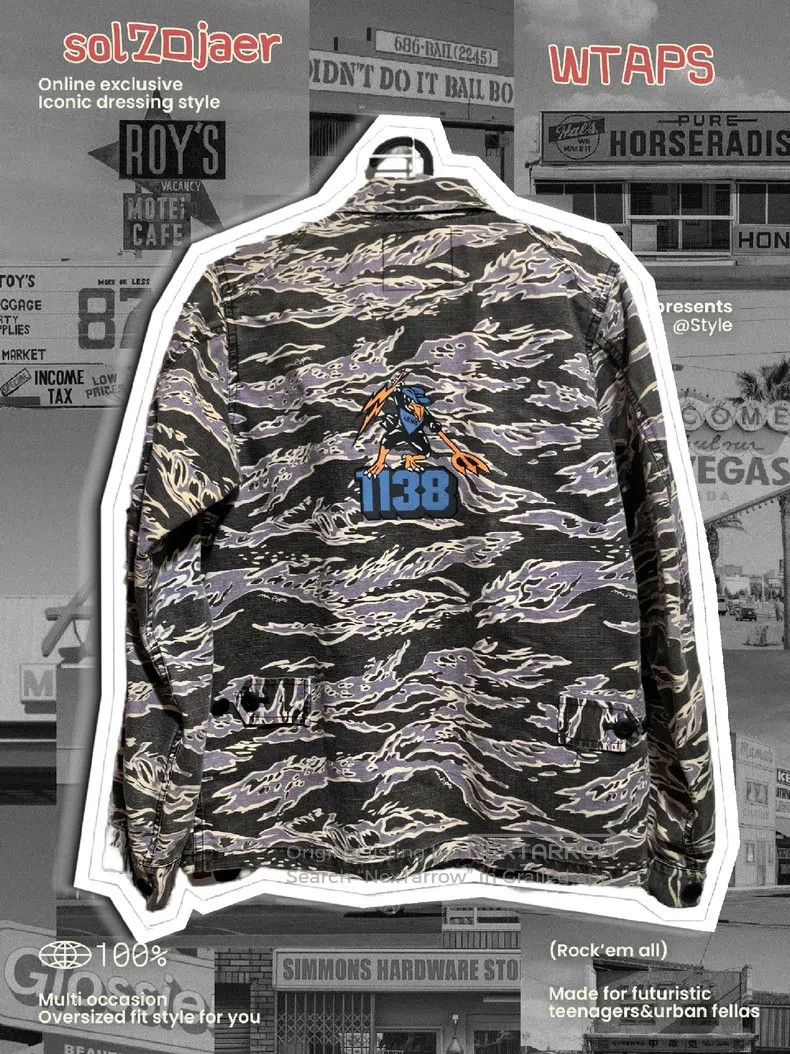 Wtaps Wtaps Tiger Camouflage Four-Pocket Jacket Size US S / EU 44-46 / 1 - 2 Thumbnail