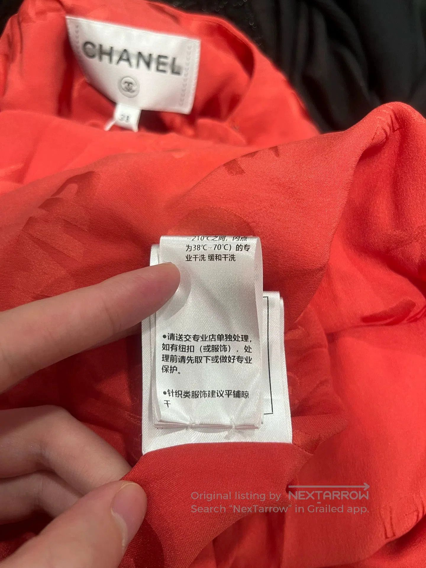 Chanel Chanel 22P Watermelon Red Silk Dress. Size US M / EU 48-50 / 2 - 9 Thumbnail
