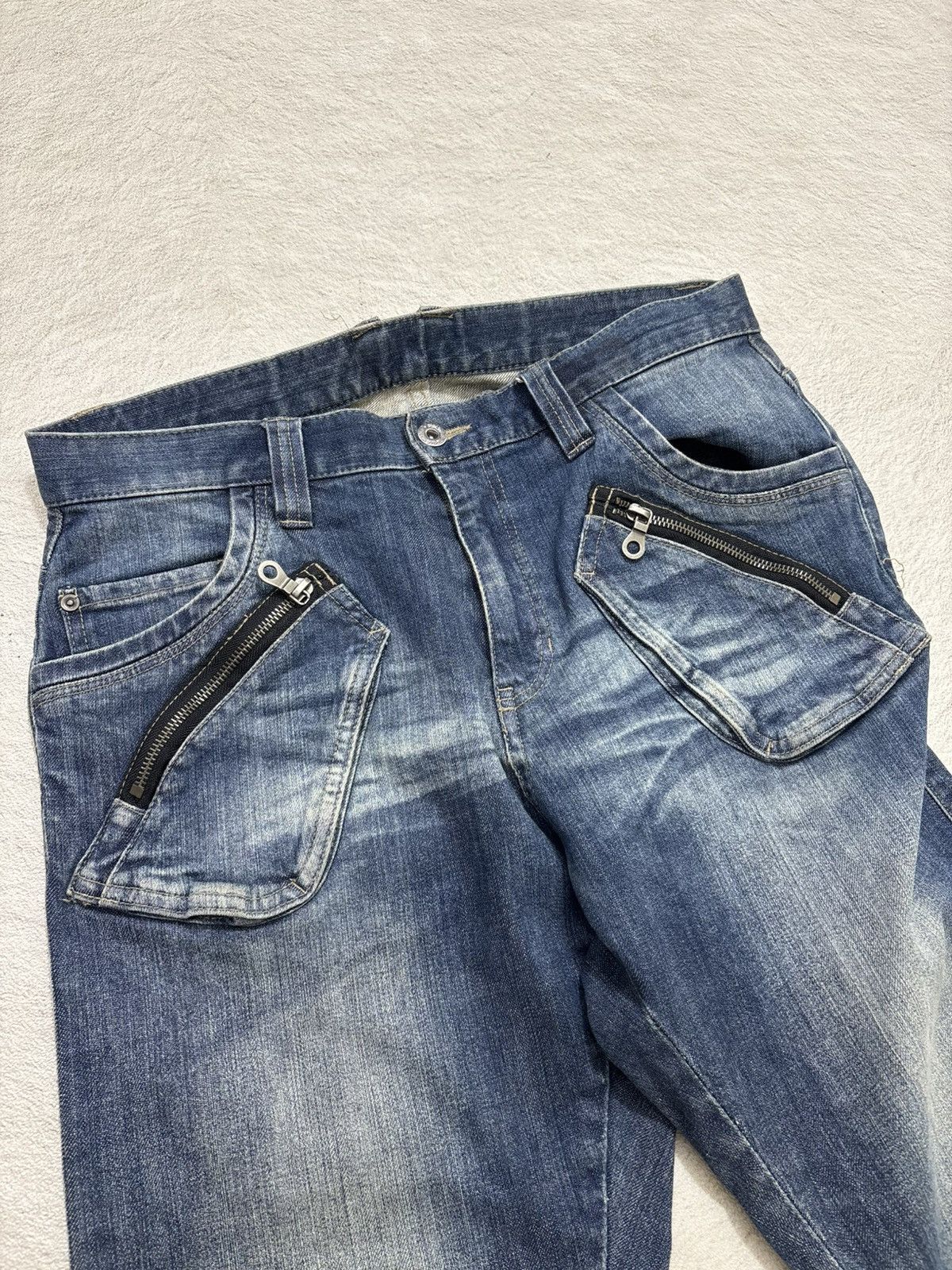 Number (N)ine 2000s PPFM japan denim pants J cut kapital style Size US 31 - 7 Thumbnail