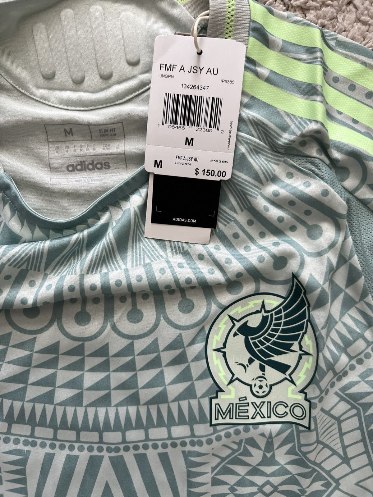 Adidas Adidas MEXICO 2024 AWAY AUTHENTIC JERSEY Size US M / EU 48-50 / 2 - 7 Thumbnail