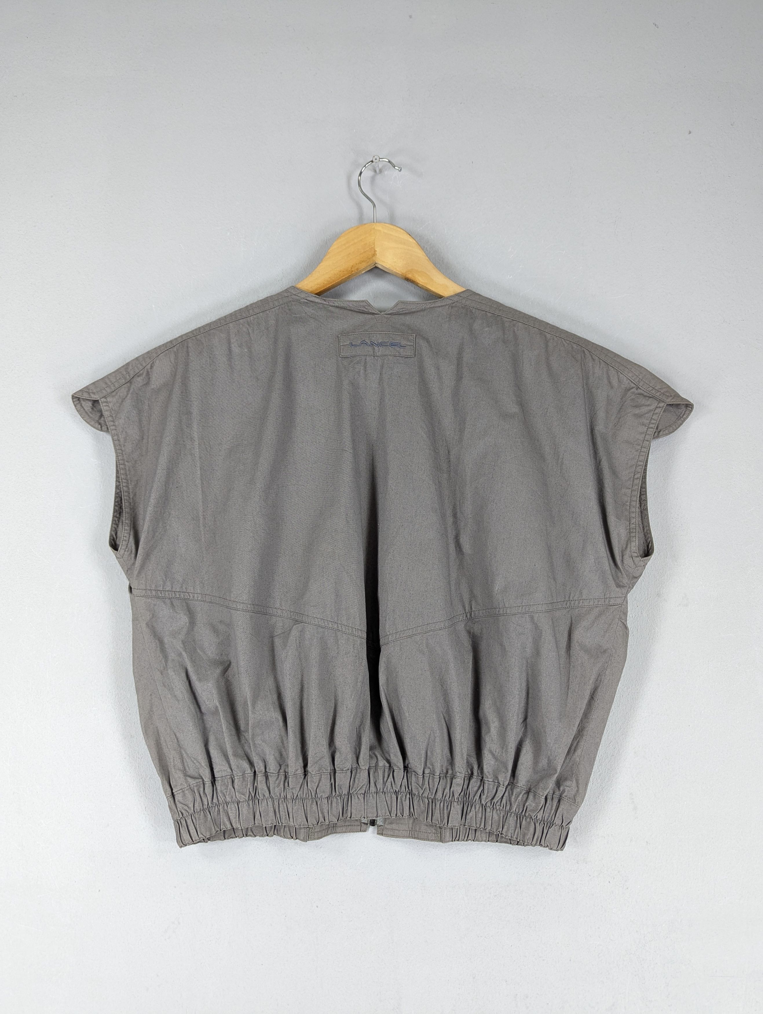 Lancel Vintage Lancel Paris Sleeveless Collarless Utility Vest Size L / US 10 / IT 46 - 11 Thumbnail