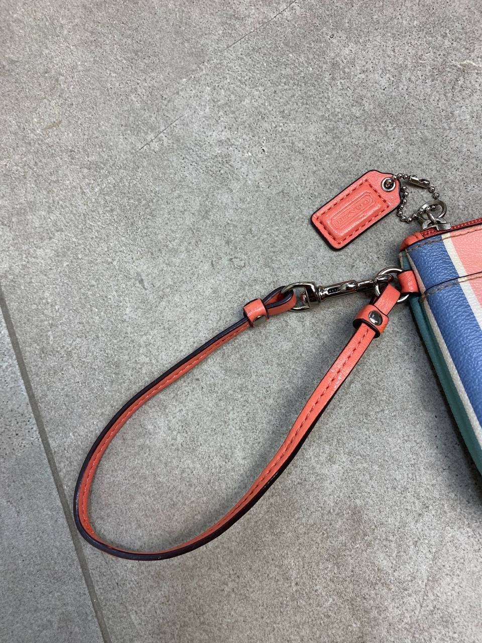 Coach Coach F51319 Peyton Multistripe Wristlet Clutch Bag Size ONE SIZE - 11 Thumbnail