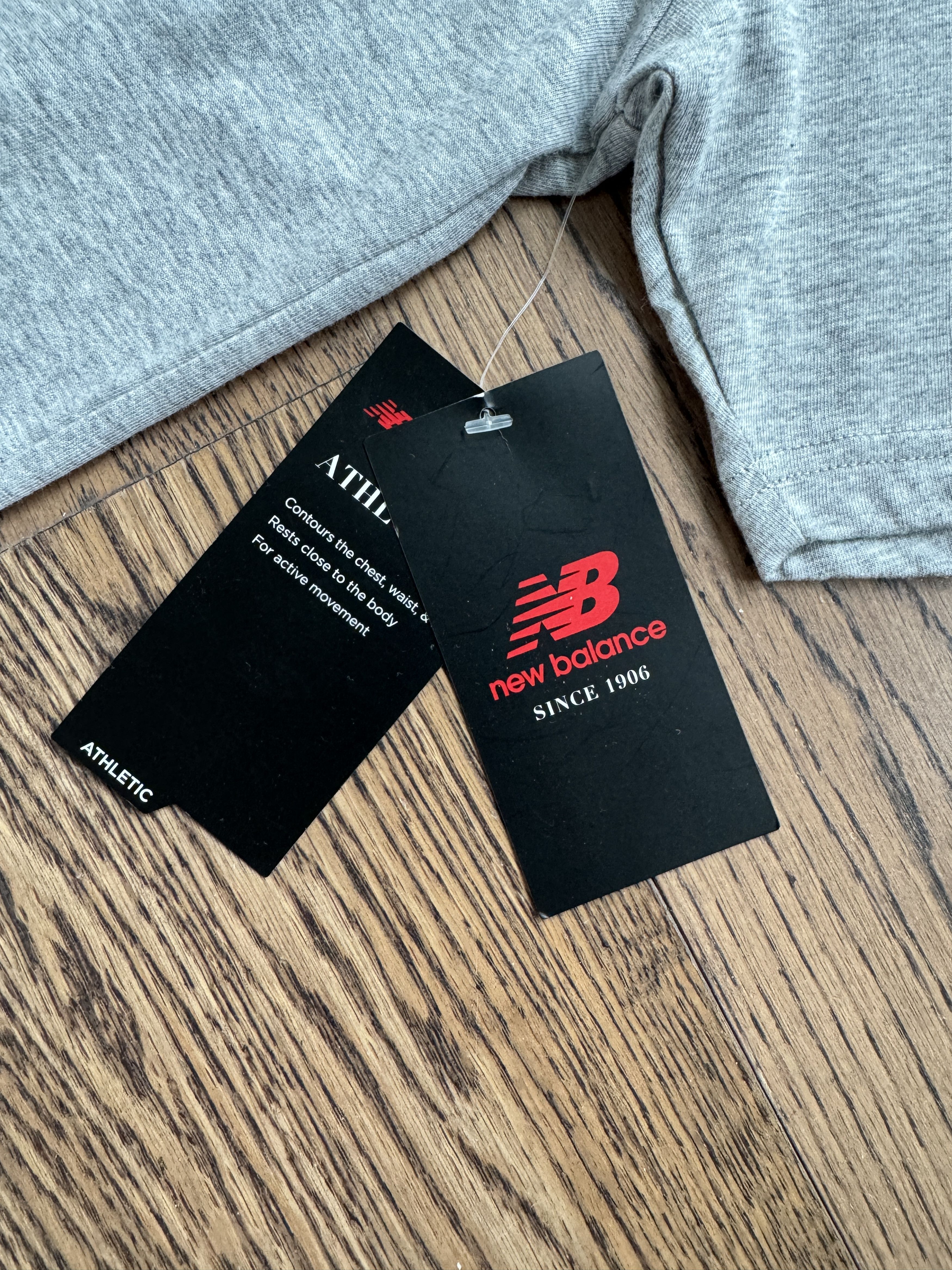New Balance New Balance USA Athletic Co. Mens Melange Grey Sport T Shirt Size US S / EU 44-46 / 1 - 7 Thumbnail