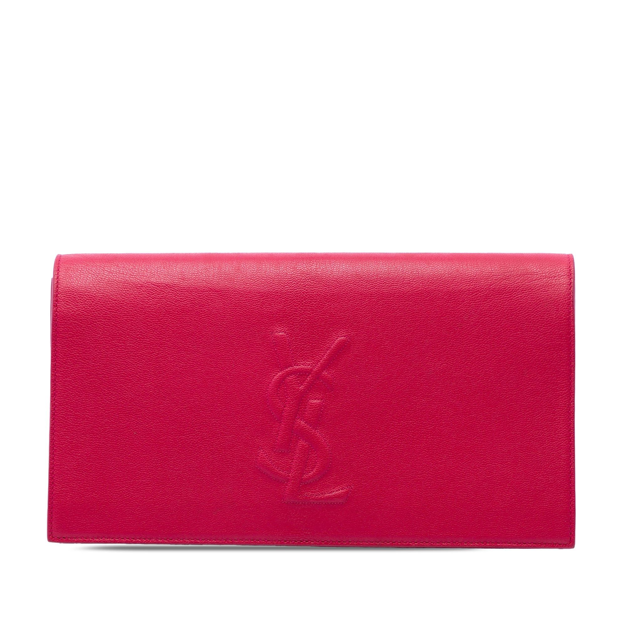 Saint Laurent Paris Leather Monogram Belle De Jour Clutch Size ONE SIZE - 1 Thumbnail