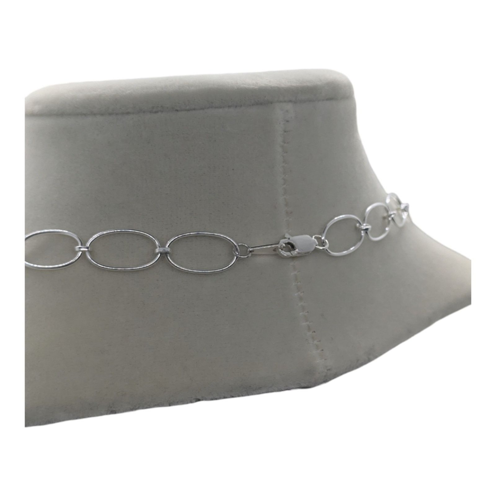 The Unbranded Brand 925 Sterling silver Oval NECKLACE Size ONE SIZE - 3 Thumbnail
