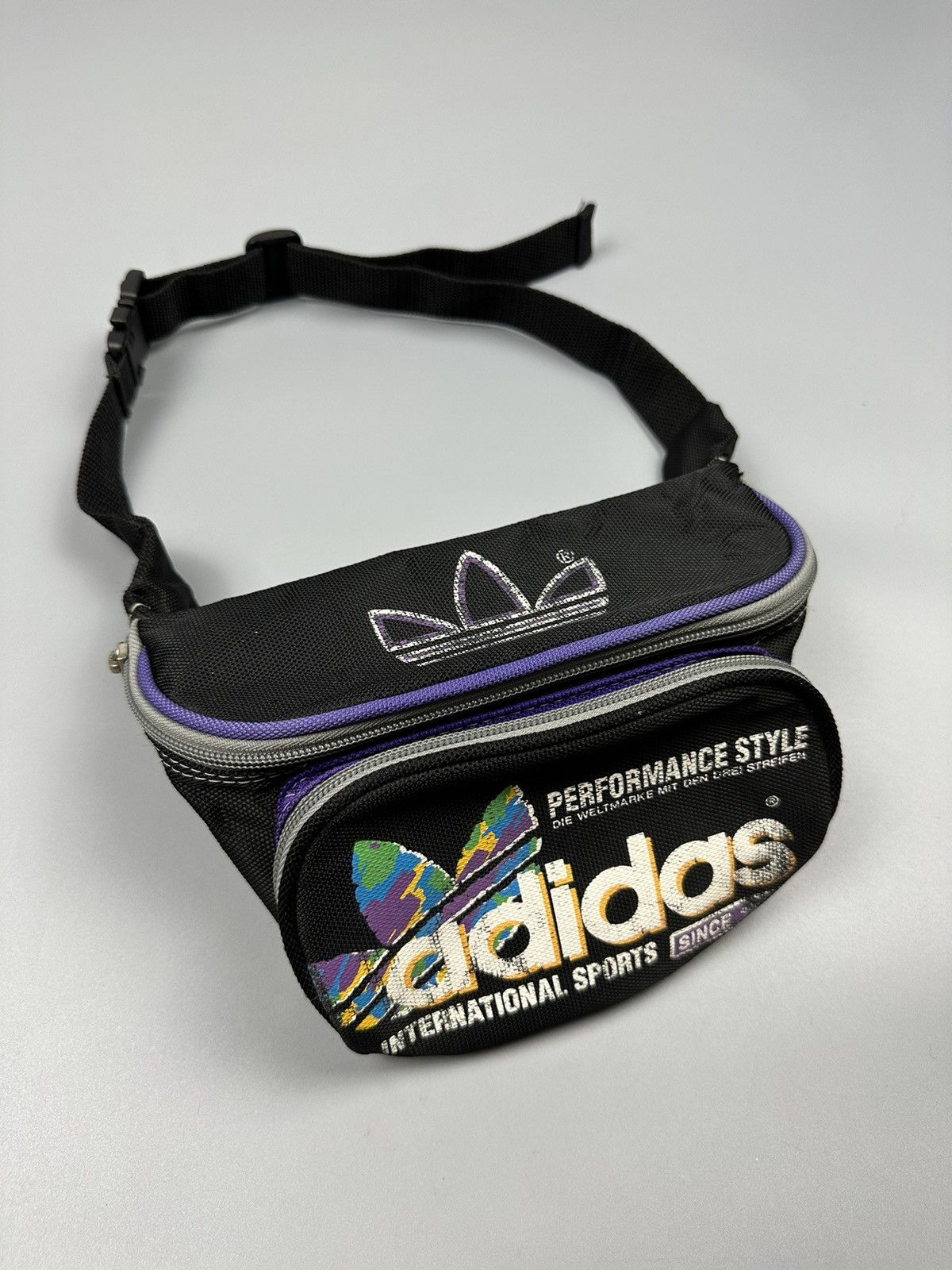 Adidas × Vintage Vintage 90s Adidas Performance Style Waist/Pouch Bags Size ONE SIZE - 1 Thumbnail