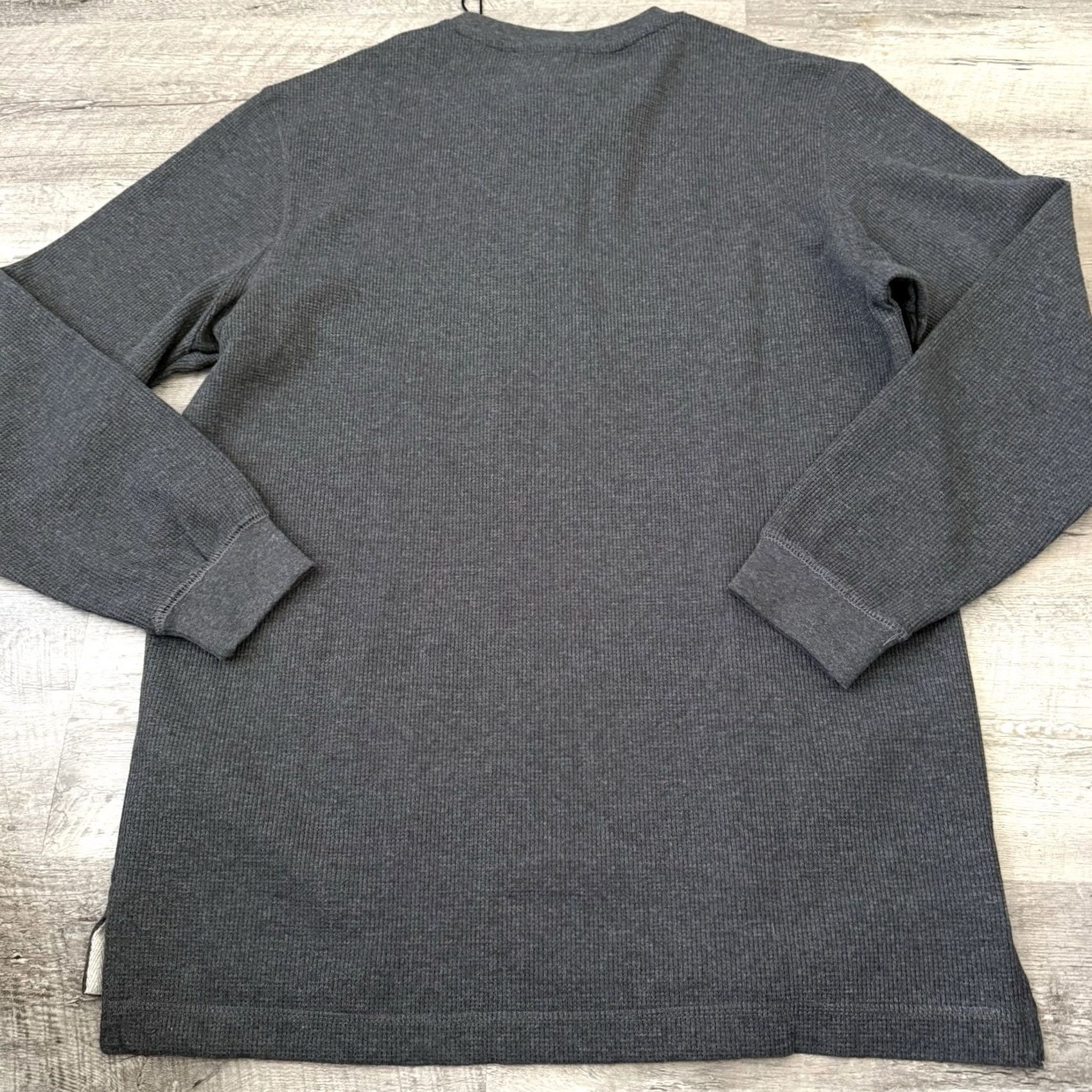 Vintage STANLEY WORKWEAR Long Sleeve Thermal Henley Men L Gray Cotton Blend Tee NEW Size US L / EU 52-54 / 3 - 5 Thumbnail