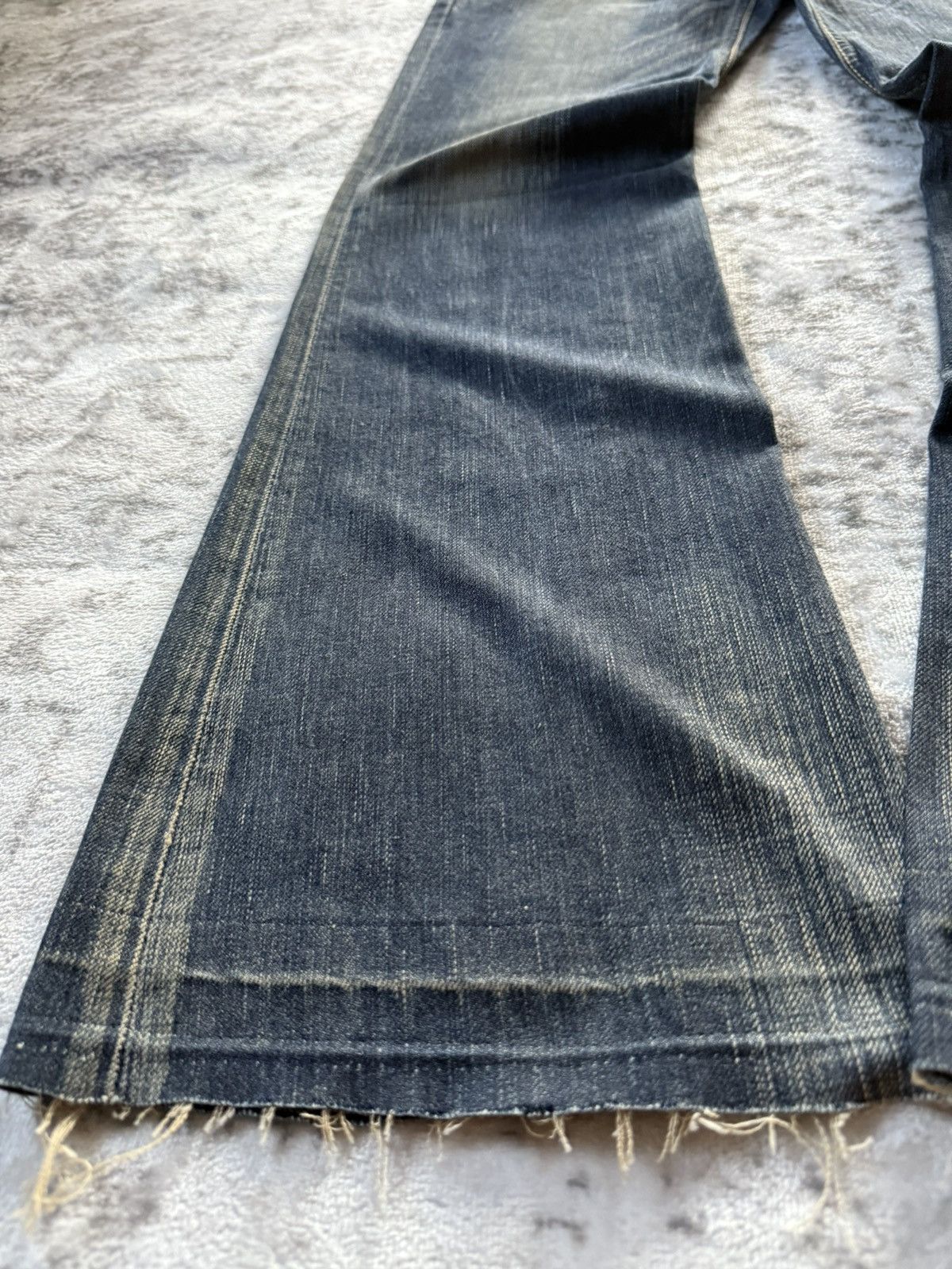If Six Was Nine Edwin Japan 503 Studded Mud Wash Spiral Flared Jeans Size US 28 / EU 44 - 12 Thumbnail
