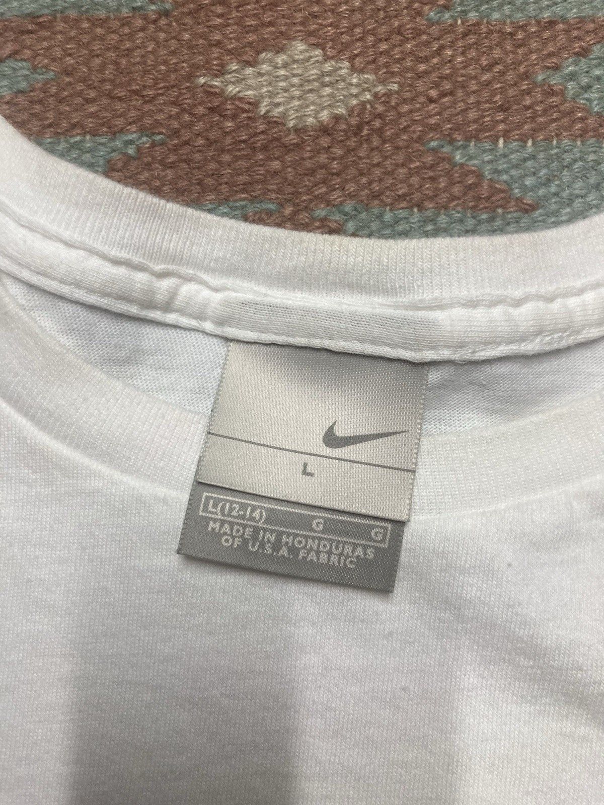 Vintage Nike graphic t shirt queen of my world swoosh check femme L Size L / US 10 / IT 46 - 3 Thumbnail