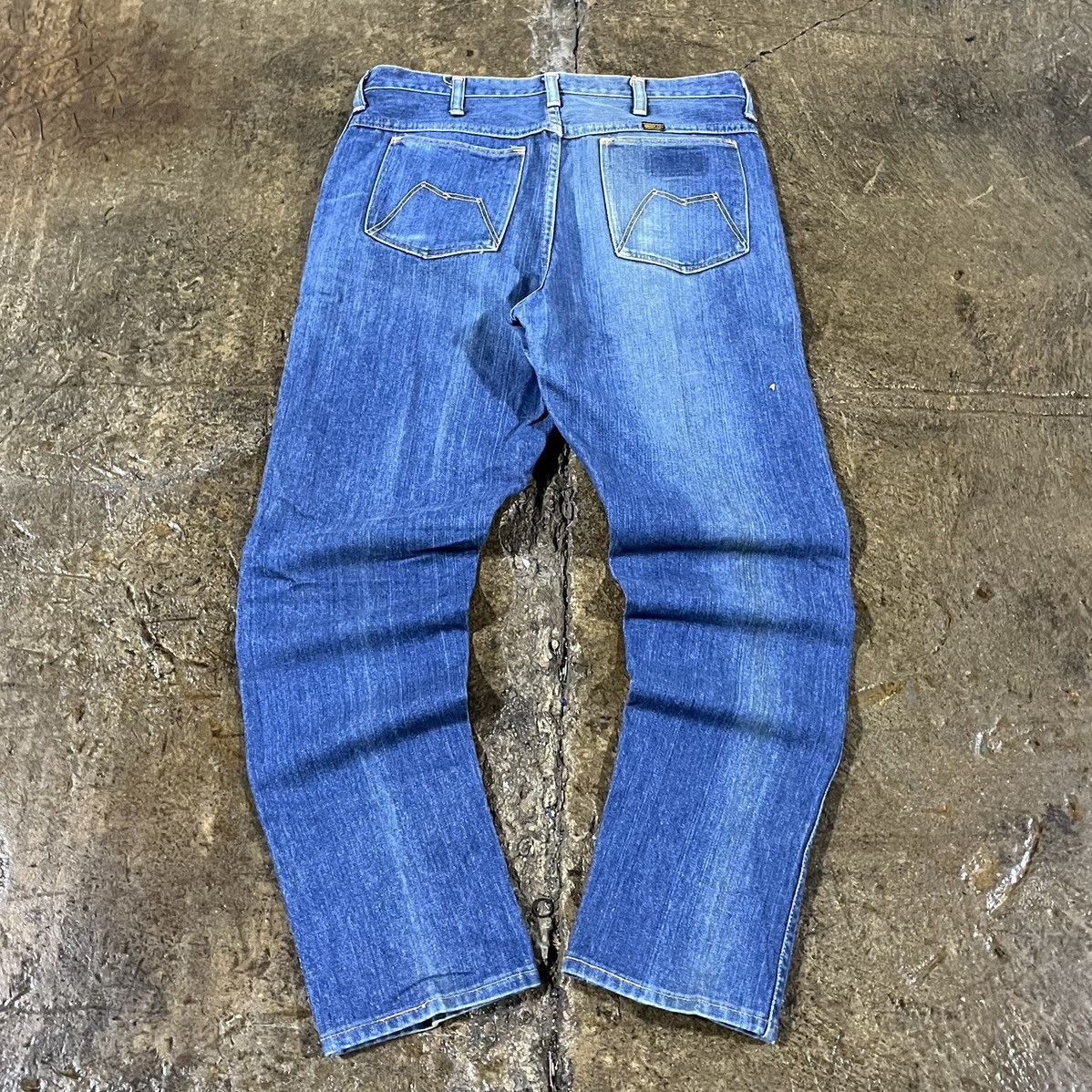 Levi's × Vintage × Wrangler Vintage 1960s Maverick Faded True Vintage Denim Jeans Rare Size US 33 - 1 Thumbnail