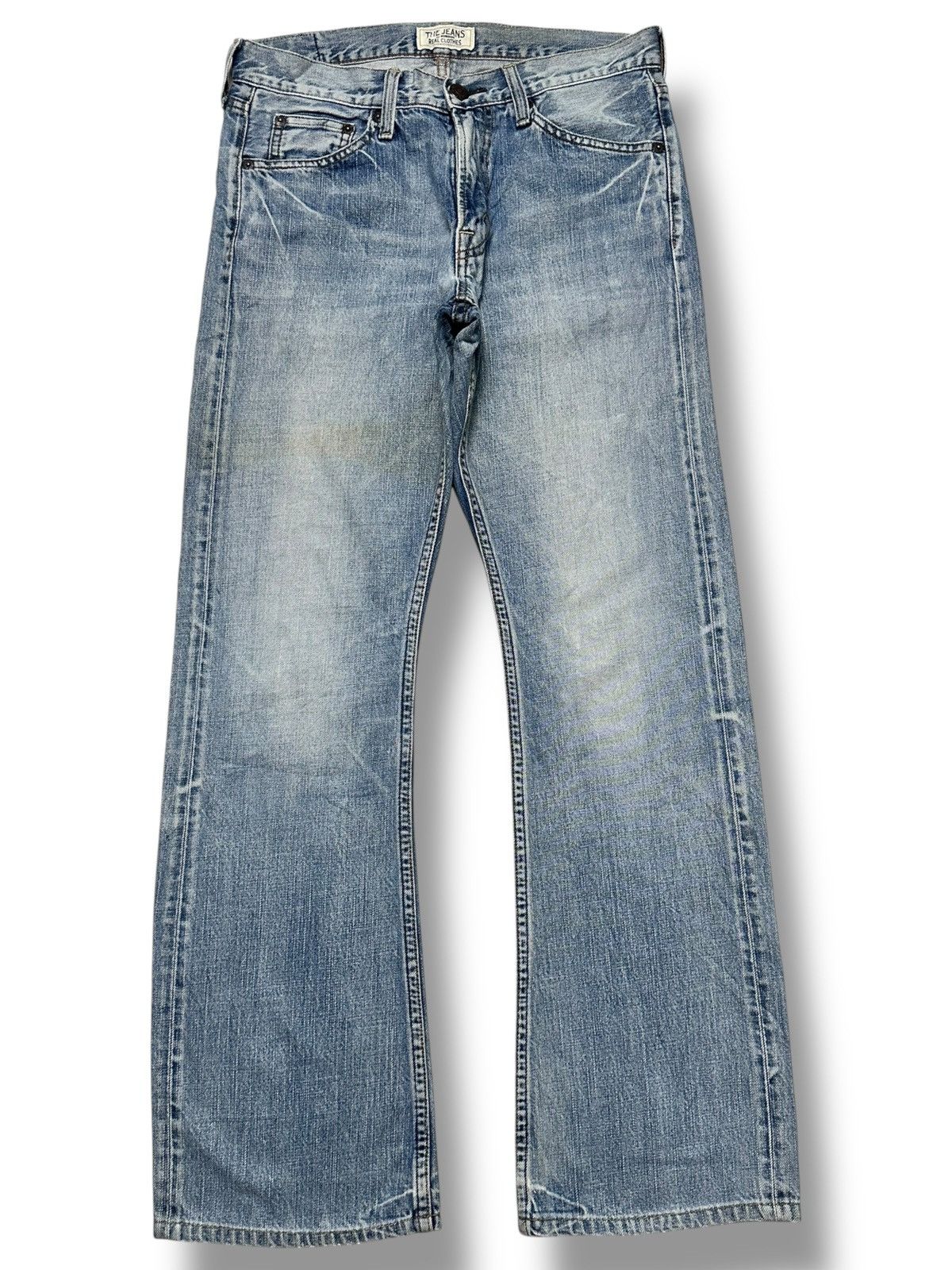 Japanese Brand Bobson Special Edition Flare Jeans – Light Blue Wash & Faded Size US 32 / EU 48 - 1 Thumbnail