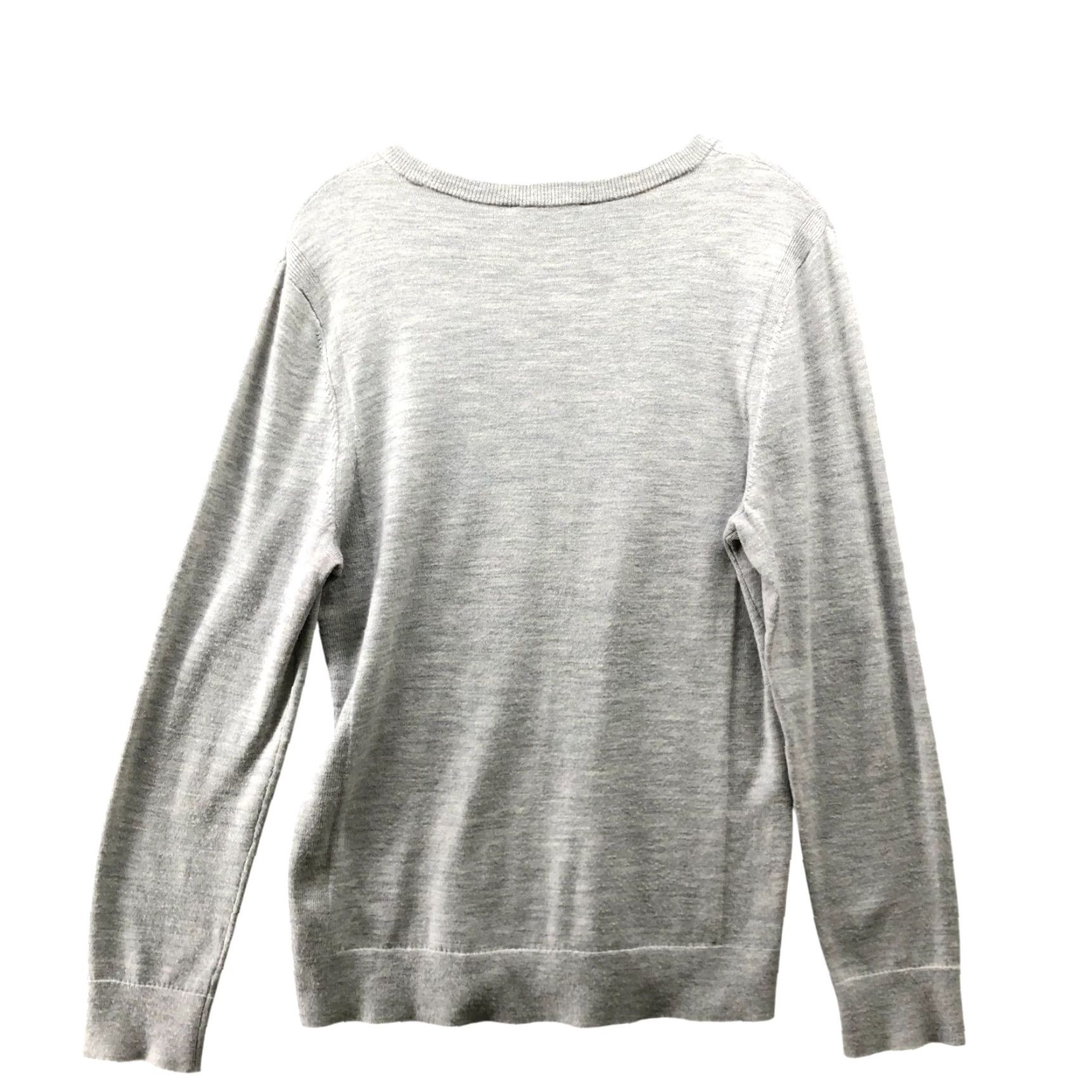 Express Express Merino Wool Blend Sweater Mens M Light Gray Crewneck Stretch Size US M / EU 48-50 / 2 - 2 Thumbnail