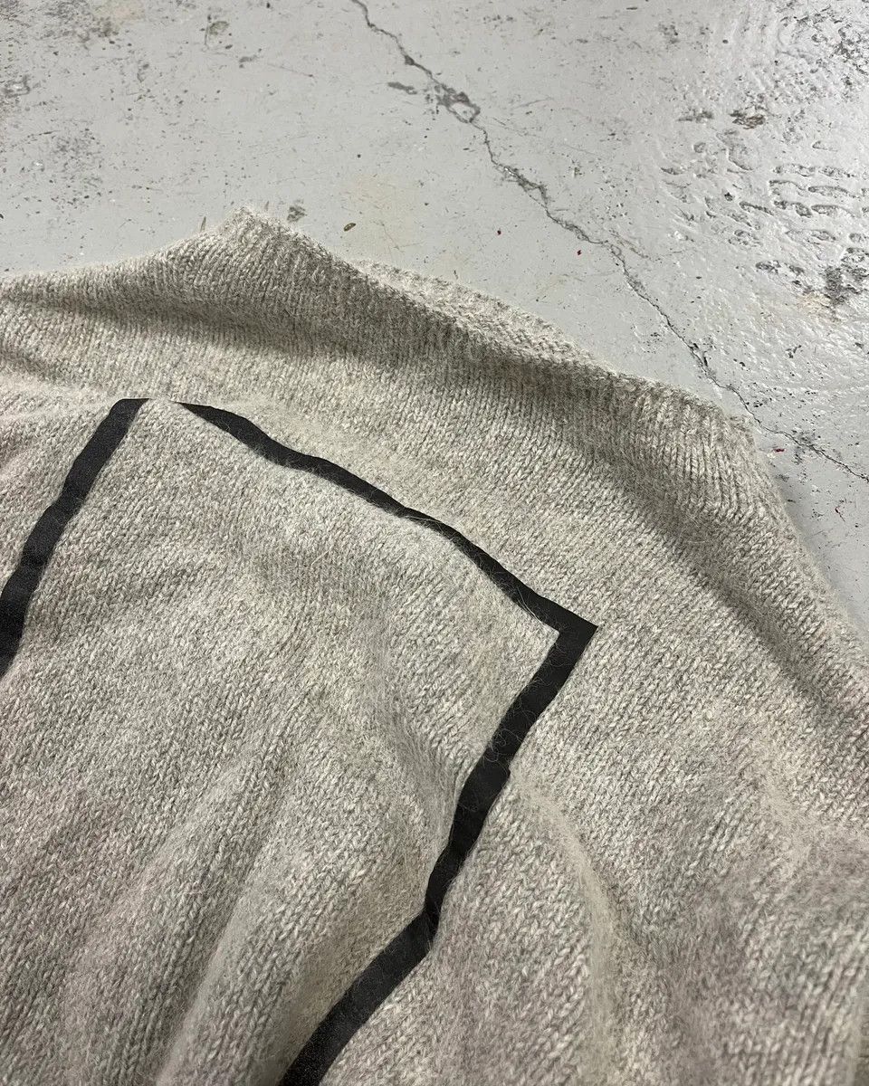 Emporio Armani Emporio Armani Grey Alpaca Geometric Back Panel Sweater Size US M / EU 48-50 / 2 - 5 Thumbnail