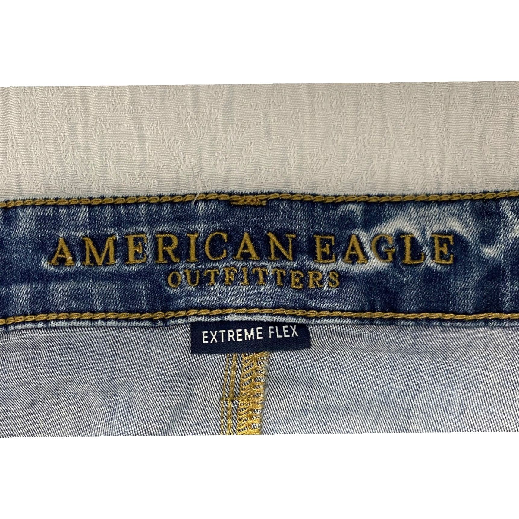 American Eagle Outfitters American Eagle Jeans Men's Slim Flex 29x32 Ripped Distressed Denim Acid Wash Size US 29 - 5 Thumbnail