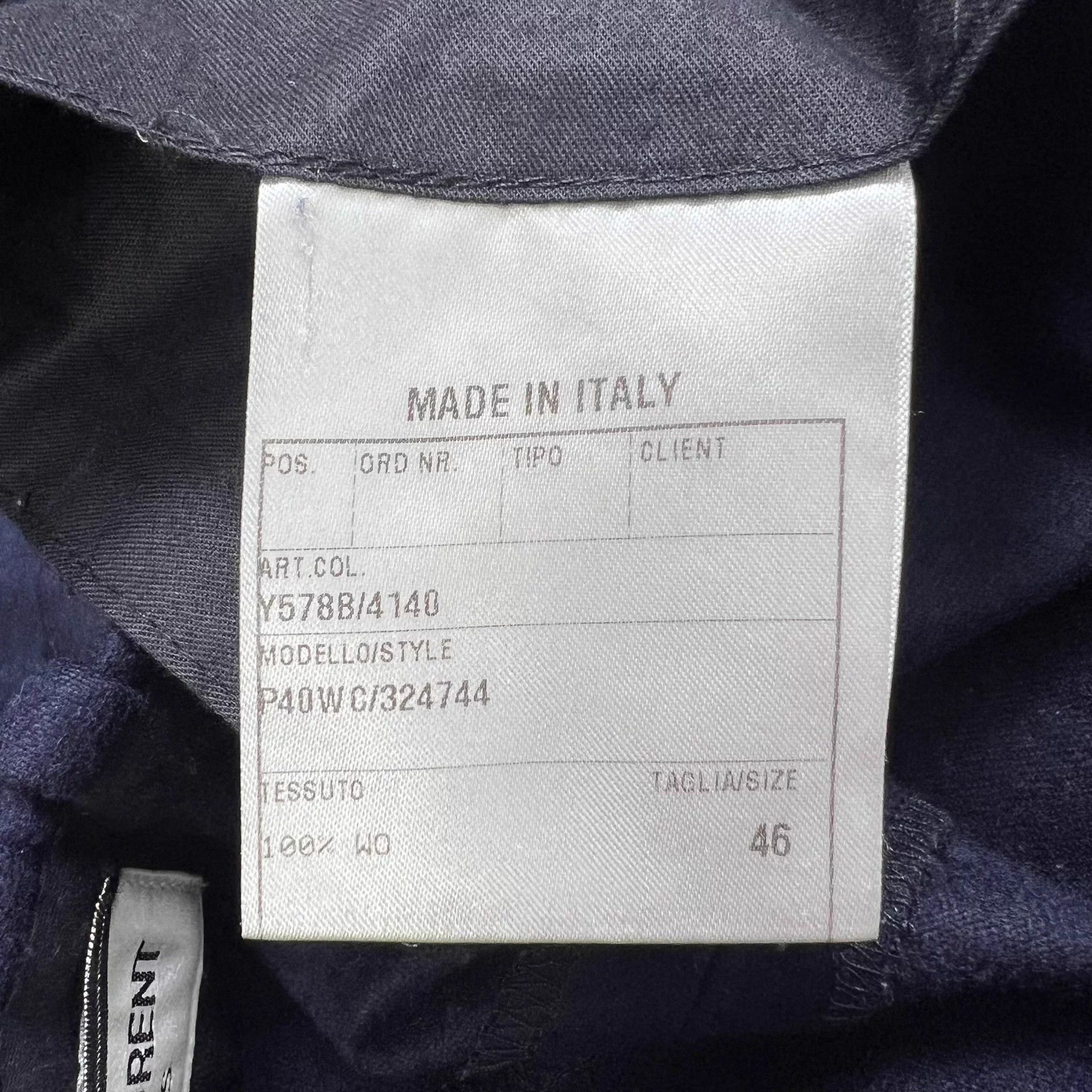 Saint Laurent Paris SLP 13FW Navy Heavy Wool Sample Trousers 46 Size US 30 / EU 46 - 4 Thumbnail