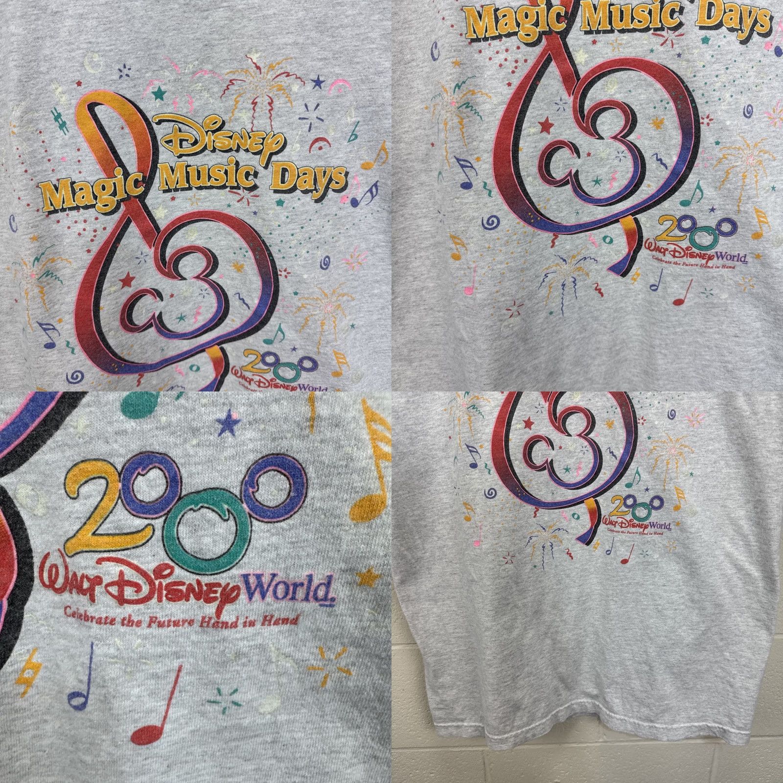 Disney Vintage Disney Magic Music Days Mickey Mouse T-Shirt Adult XL Gray Size US XL / EU 56 / 4 - 8 Thumbnail