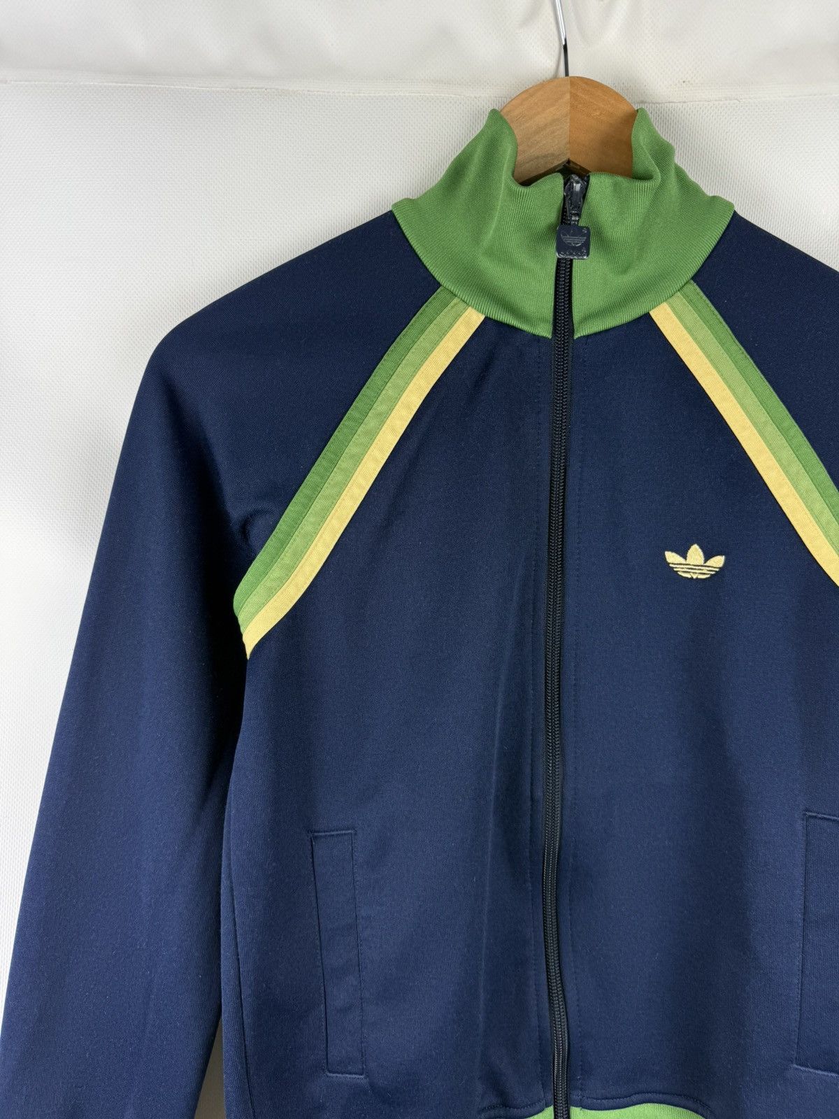 Adidas Adidas Originals VTG Trefoil Logo Full ZipTrack Top Jacket Size S / US 4 / IT 40 - 4 Thumbnail