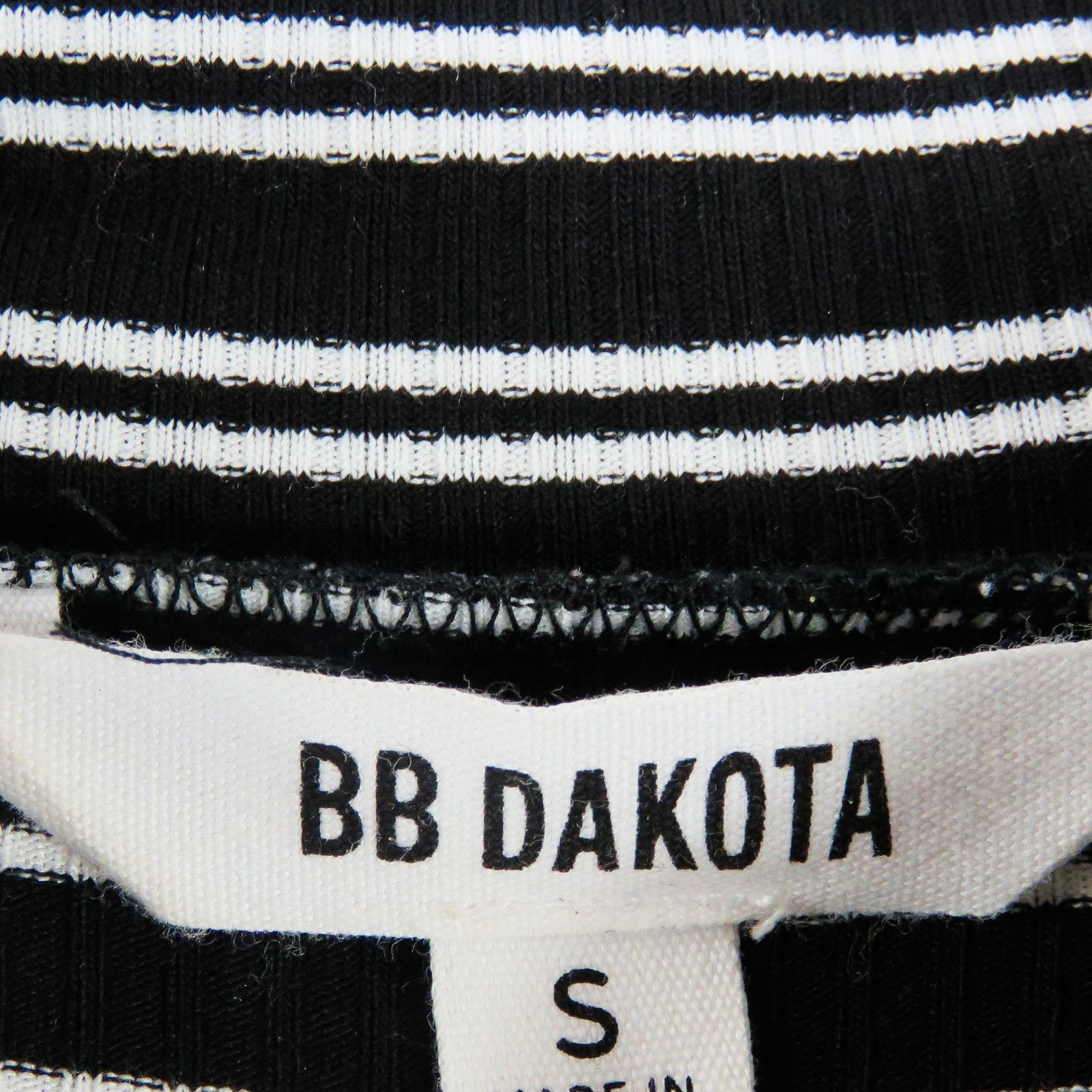 BB Dakota BB Dakota Black Striped Ribbed Turtle Neck Sweater Small Size S / US 4 / IT 40 - 4 Thumbnail