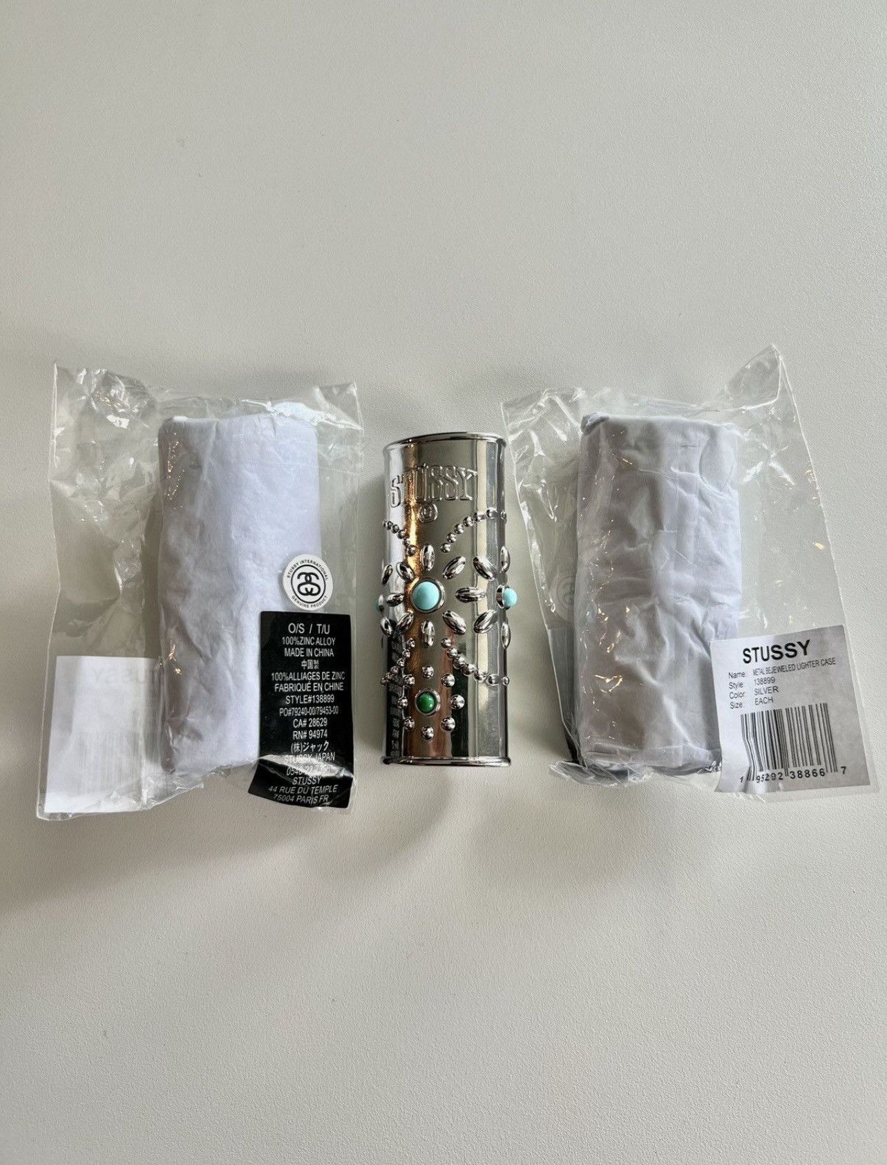 【STUSSY】L BEJEWELED LIGHTER CASE Stussy Metal Bejeweled Lighter Case Silver | eBay