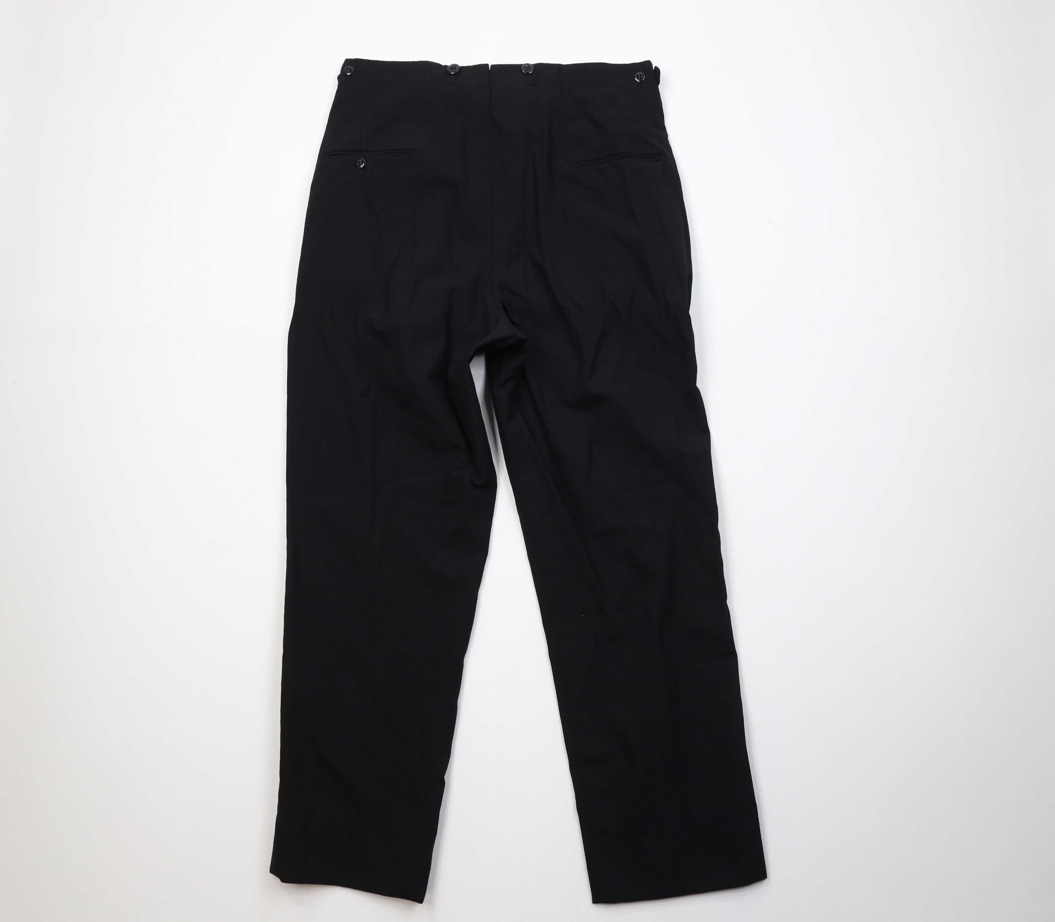Vintage Vintage 50s Streetwear Satin Tuxedo Pants Trousers Black USA Size US 35 - 9 Thumbnail