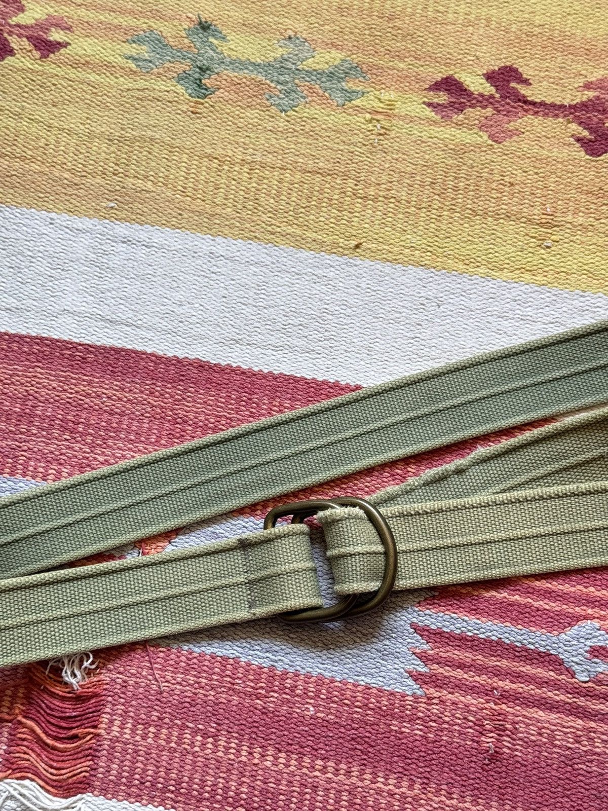 Vintage Vintage 90-00’s y2k Military Ripped Faded Japanese Belt Size ONE SIZE - 2 Thumbnail
