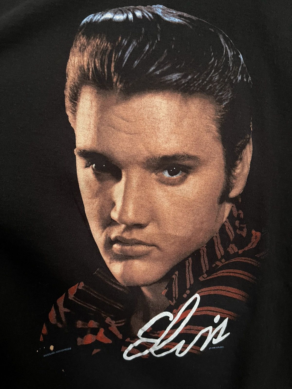 Band Tees × Vintage Vintage 1990 Elvis Single Stitch Size US XL / EU 56 / 4 - 2 Thumbnail