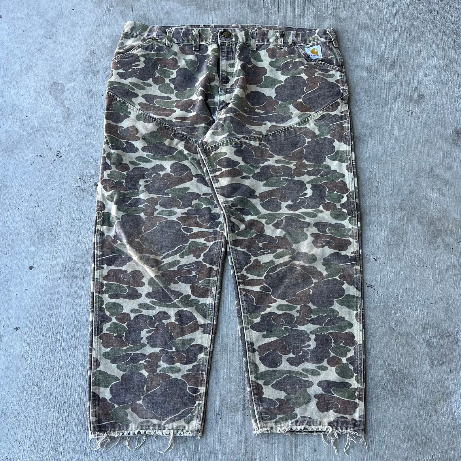 80s Carhartt camouflage duckpants USA製 Carhartt × Vintage Carhartt 80s duck camo pants | Grailed
