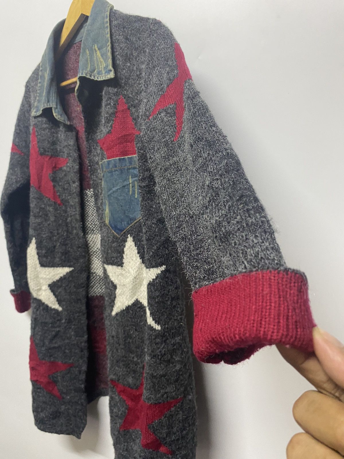 Designer × Japanese Brand × Other Japanese Brand Knitwear Wool Star Sweater Size M / US 6-8 / IT 42-44 - 4 Thumbnail