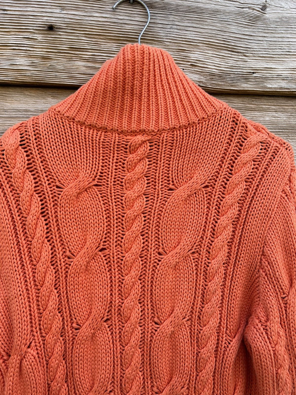 Polo Ralph Lauren Vintage Polo By Ralph Lauren Cable Knit Zippered Sweater Size M / US 6-8 / IT 42-44 - 7 Thumbnail