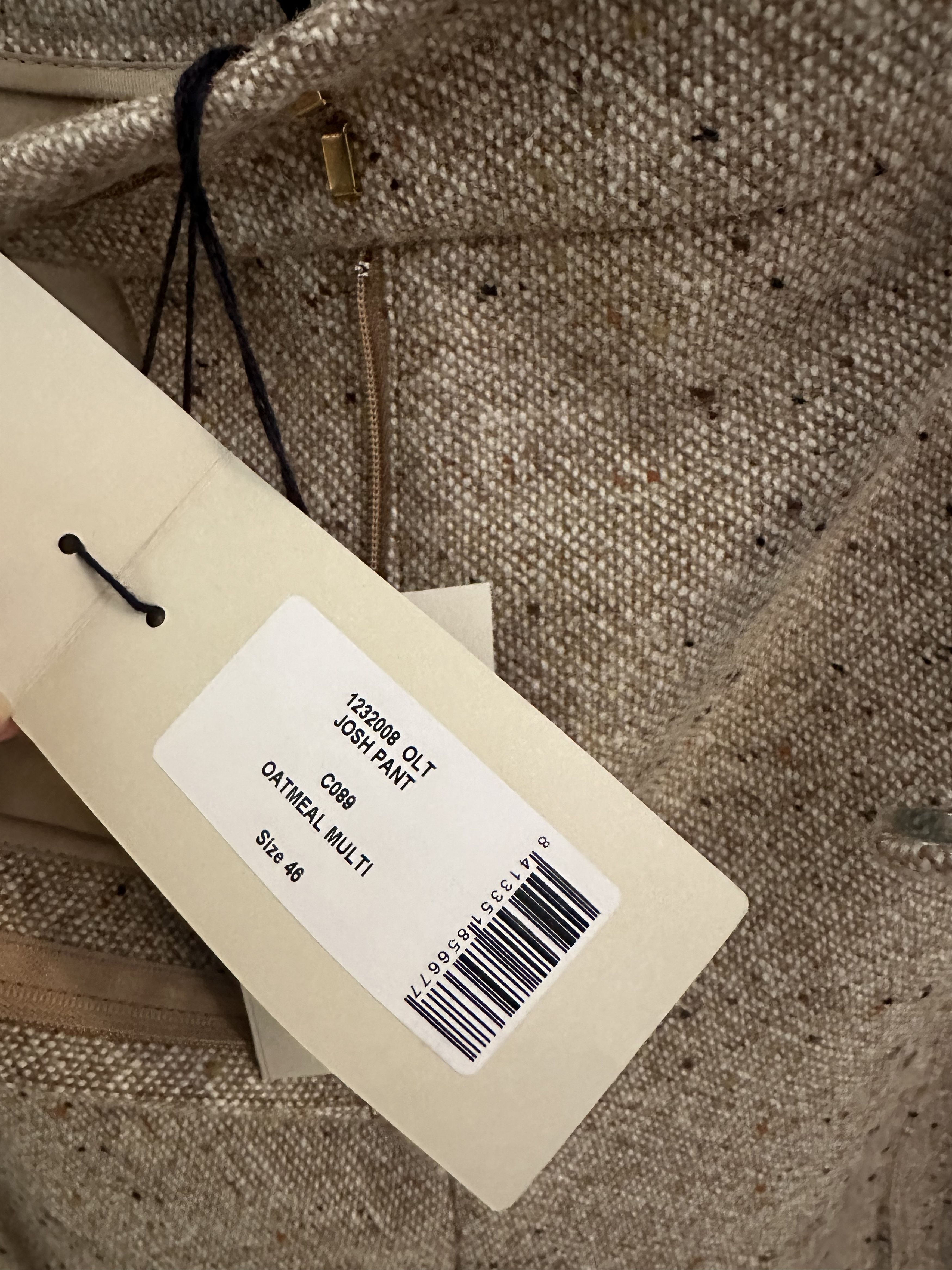 Gabriela Hearst Josh Pant in oatmeal multi Size 32" / US 10 / IT 46 - 6 Thumbnail