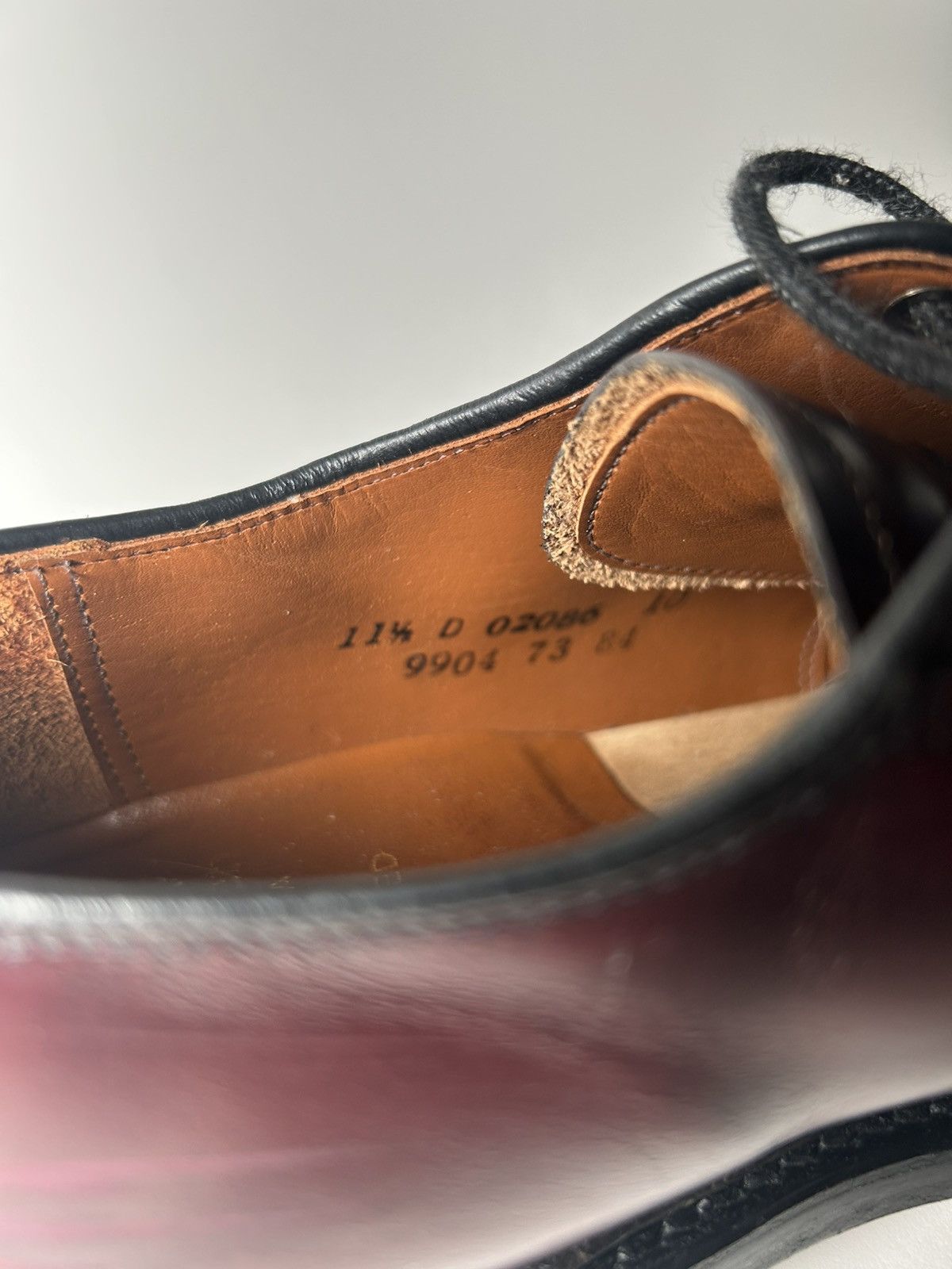 Dack's Dack’s Red Leather Derbies Size US 11.5 / EU 44-45 - 3 Thumbnail