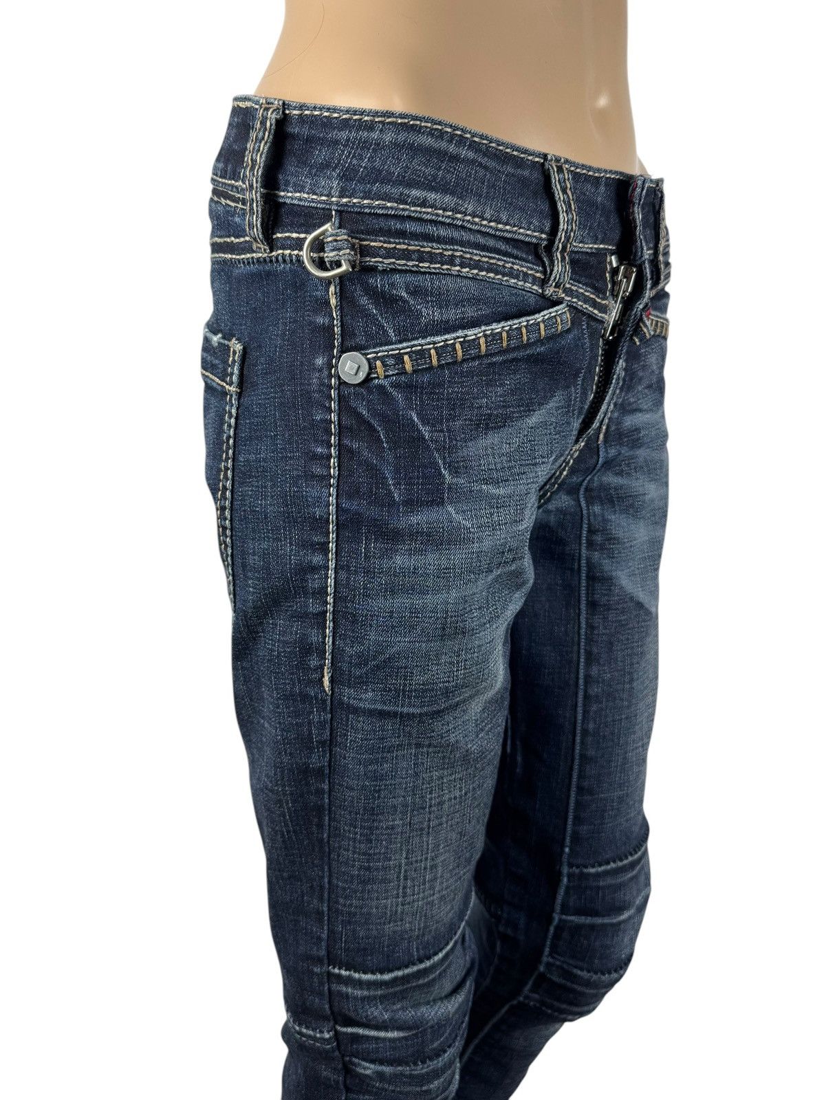 Marithe + Francois Girbaud × Vintage Marithe Francois Girbaud Biker Jeans Vintage size 27 IT42 Size 27" / US 4 / IT 40 - 8 Thumbnail