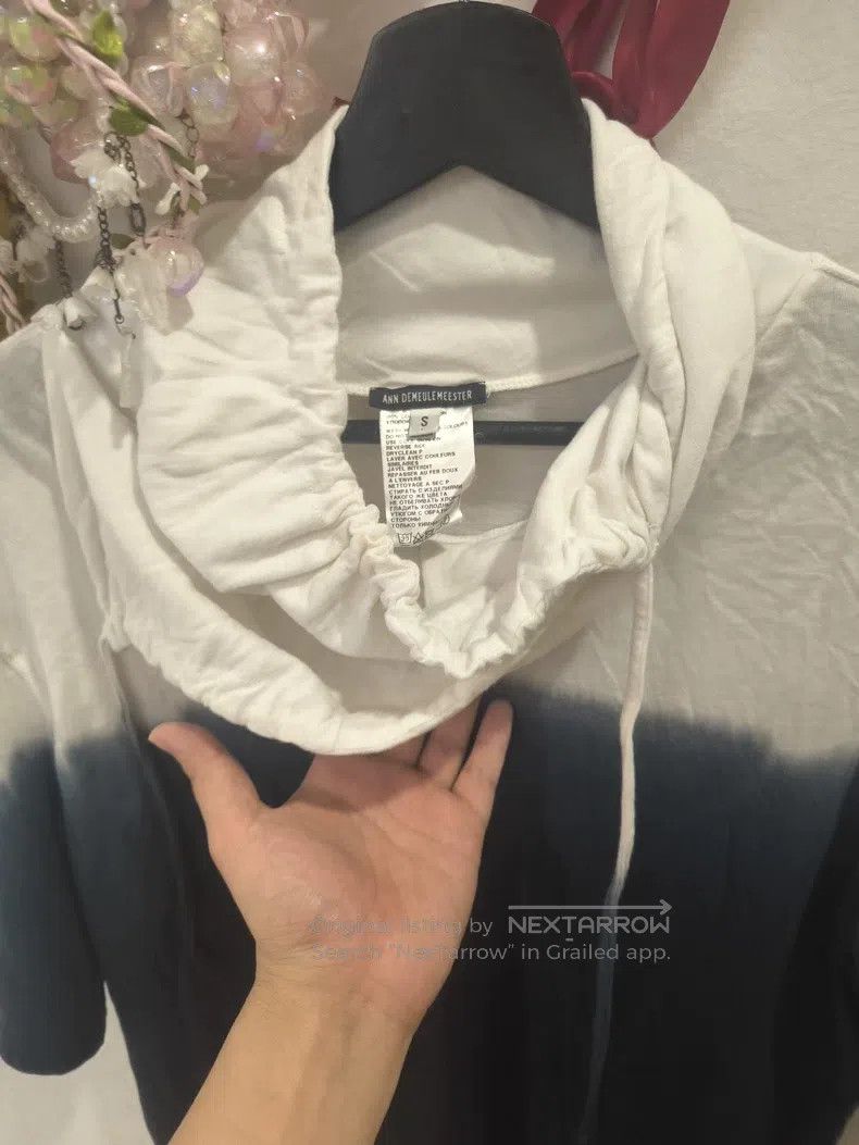 Ann Demeulemeester Ann Demeulemeester Tie-Dye Ninja Hooded T-Shirt Size S / US 4 / IT 40 - 2 Thumbnail