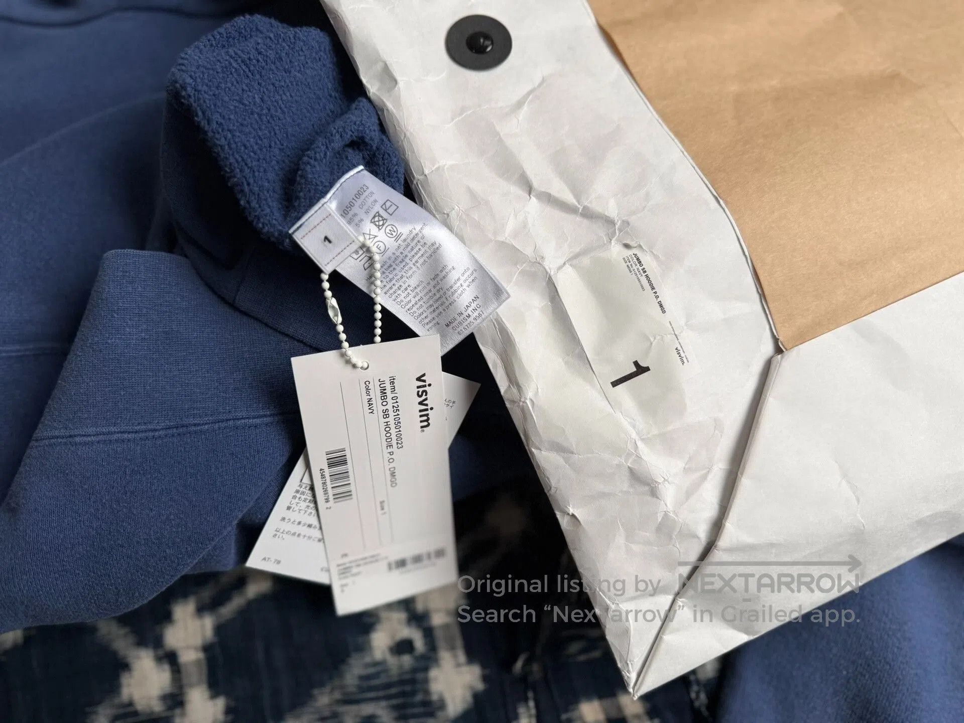 Visvim Visvim 25SS Jumbo SB Hoodie P.O.. Size US S / EU 44-46 / 1 - 9 Thumbnail
