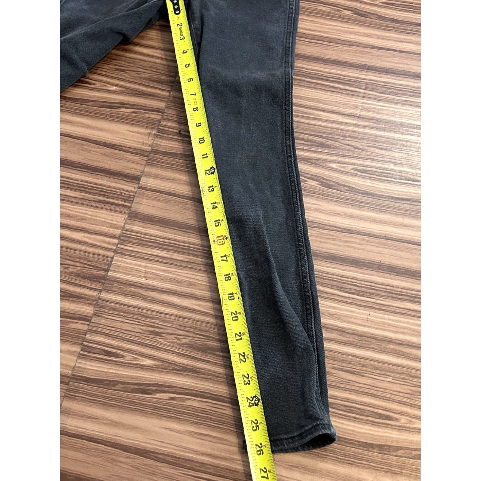 Madewell Womens Madewell Jeans Denim Gray 10” High Rise Skinny 26 Button Closure 5-Pocket Regular Size jeans Womens (Gray) Size 26" / US 2 / IT 38 - 3 Thumbnail