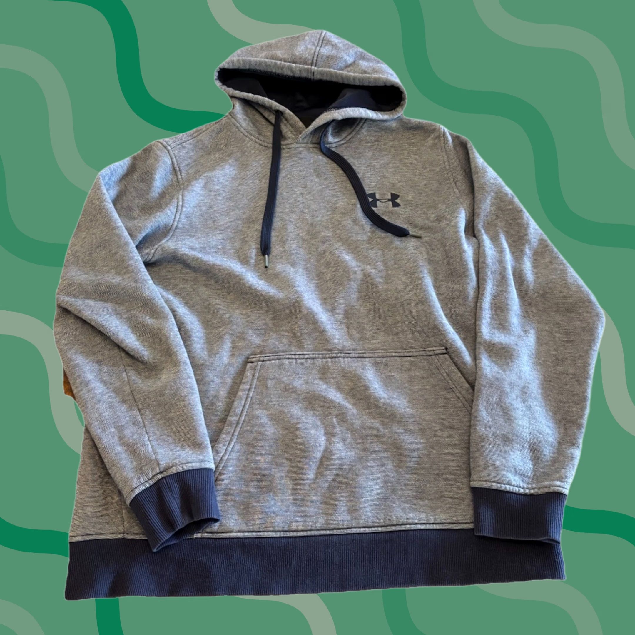 Under Armour Mens Under Armour Hoodie Pullover Blue LSize Long Sleeve Jacket Coldgear Size US L / EU 52-54 / 3 - 1 Thumbnail