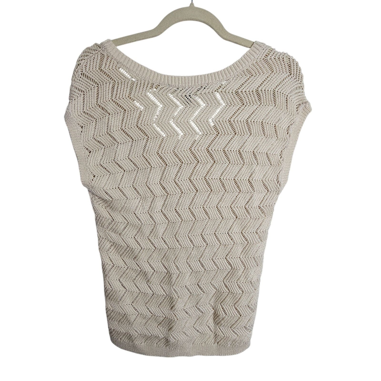 White House Black Market White House Black Market Open Knit V-Neck Sweater Size S Size S / US 4 / IT 40 - 7 Thumbnail